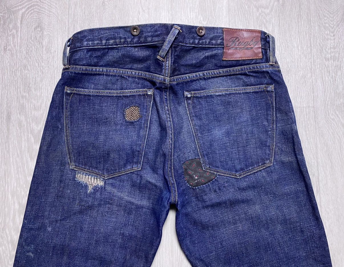Rugby Ralph Lauren Rugby Ralph Lauren Faded Patchwork Stitched Jeans Denim Size US 31 - 9 Thumbnail