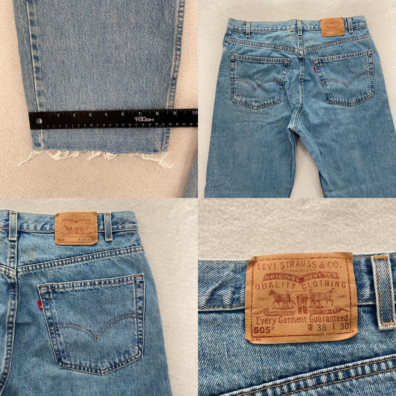 Levi's Vintage Levi's 505 Jeans Mens 38x30 Regular Fit Straight Blue Denim 2000 Y2K Levi's Jeans Mens 38x30 Regular Fit Straight Blue Denim 2000 Y2K Size US 38 / EU 54 - 9 Thumbnail