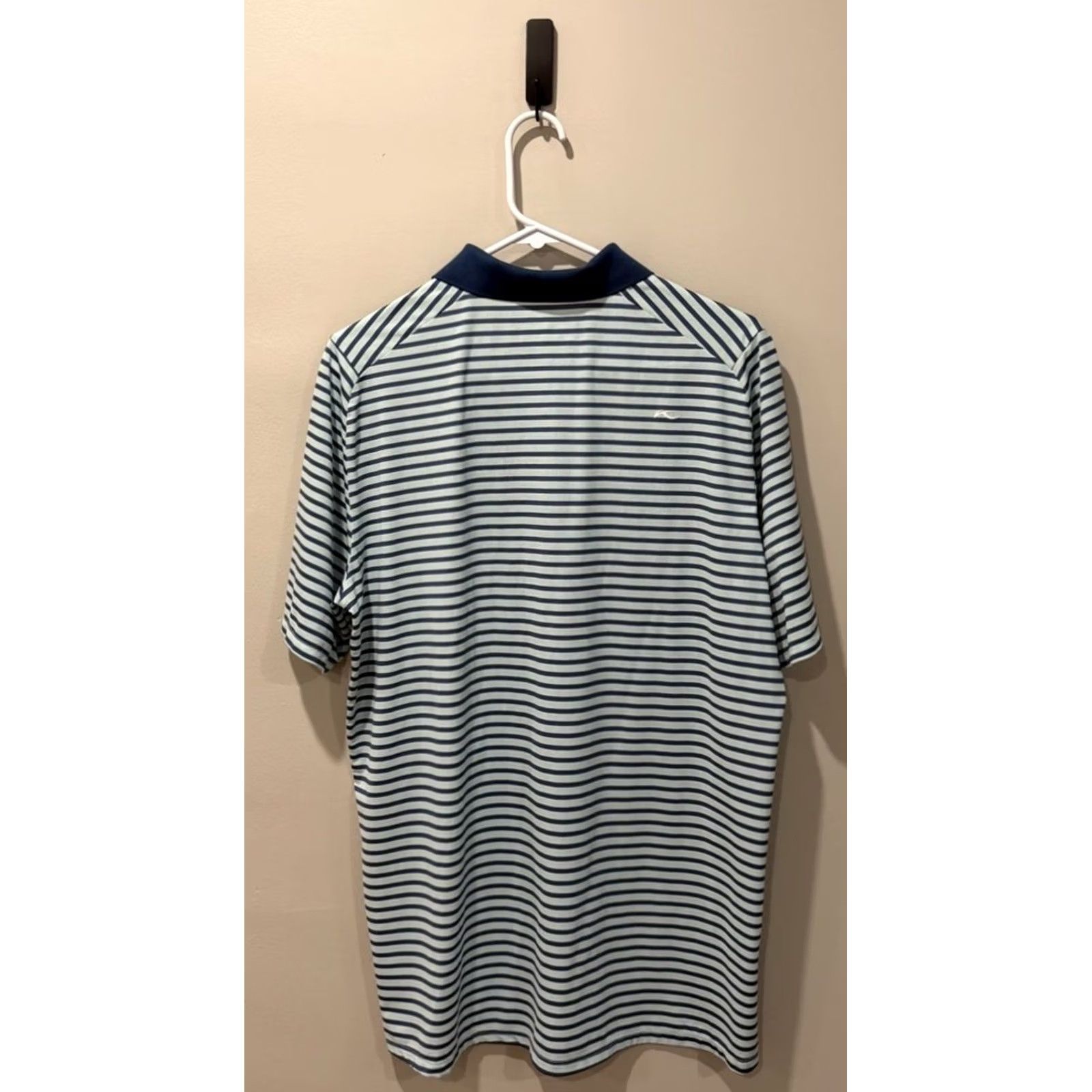 KJUS KJUS Polo Shirt Men's Medium Blue Luis Stripe Golf Activewear Athleisure Stretch Size US M / EU 48-50 / 2 - 2 Thumbnail