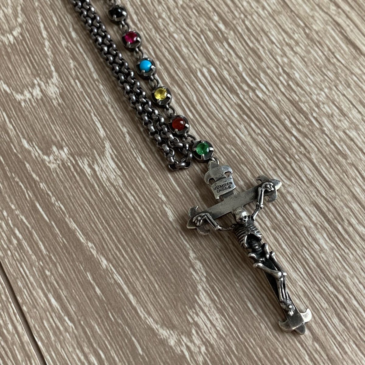 Number (N)ine Rare Number (N)ine 05SS Magical Design Skull Rosary Necklace Size ONE SIZE - 2 Thumbnail