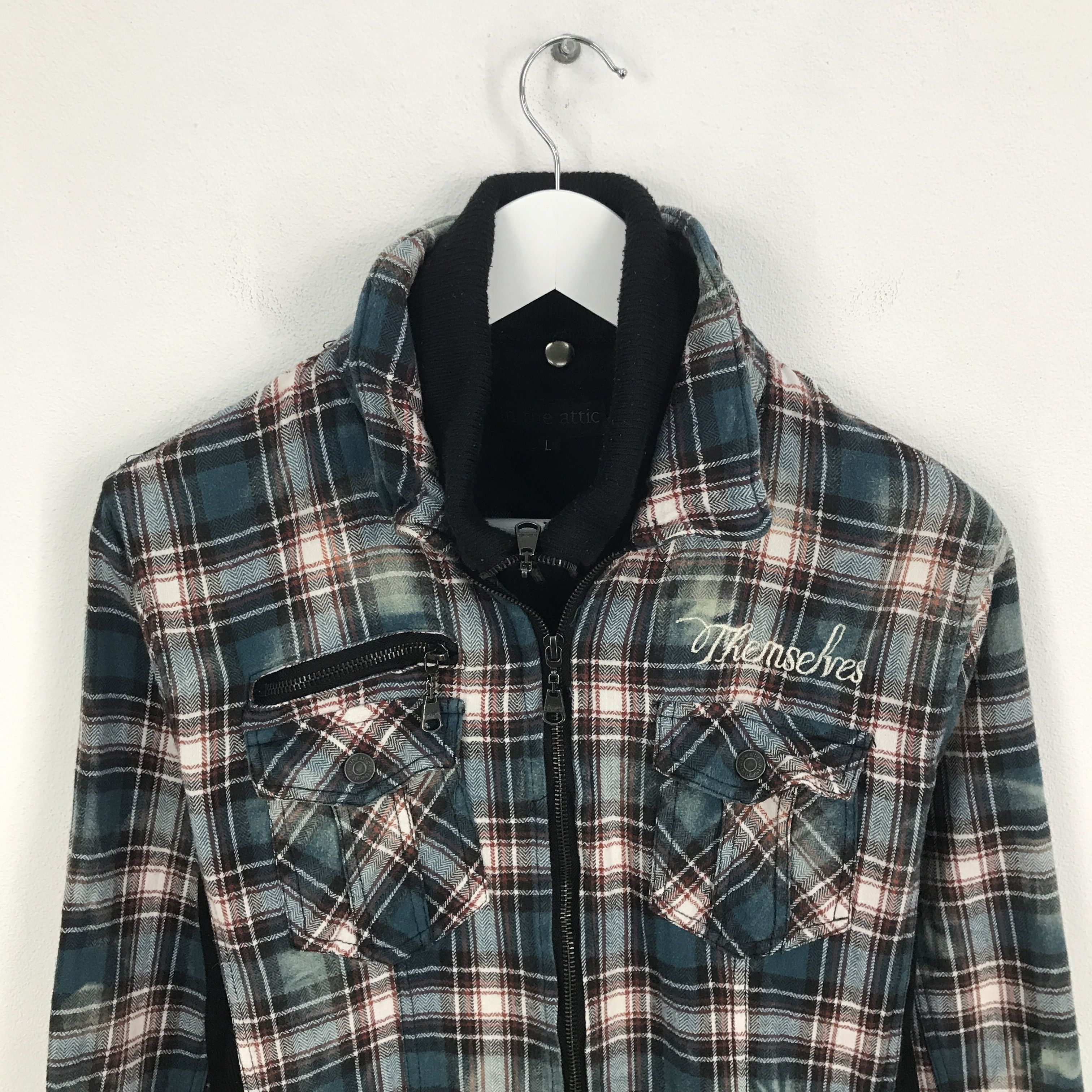 In The Attic × Japanese Brand Rare in the attic Zipper Double Collar Jacket Size US M / EU 48-50 / 2 - 2 Thumbnail