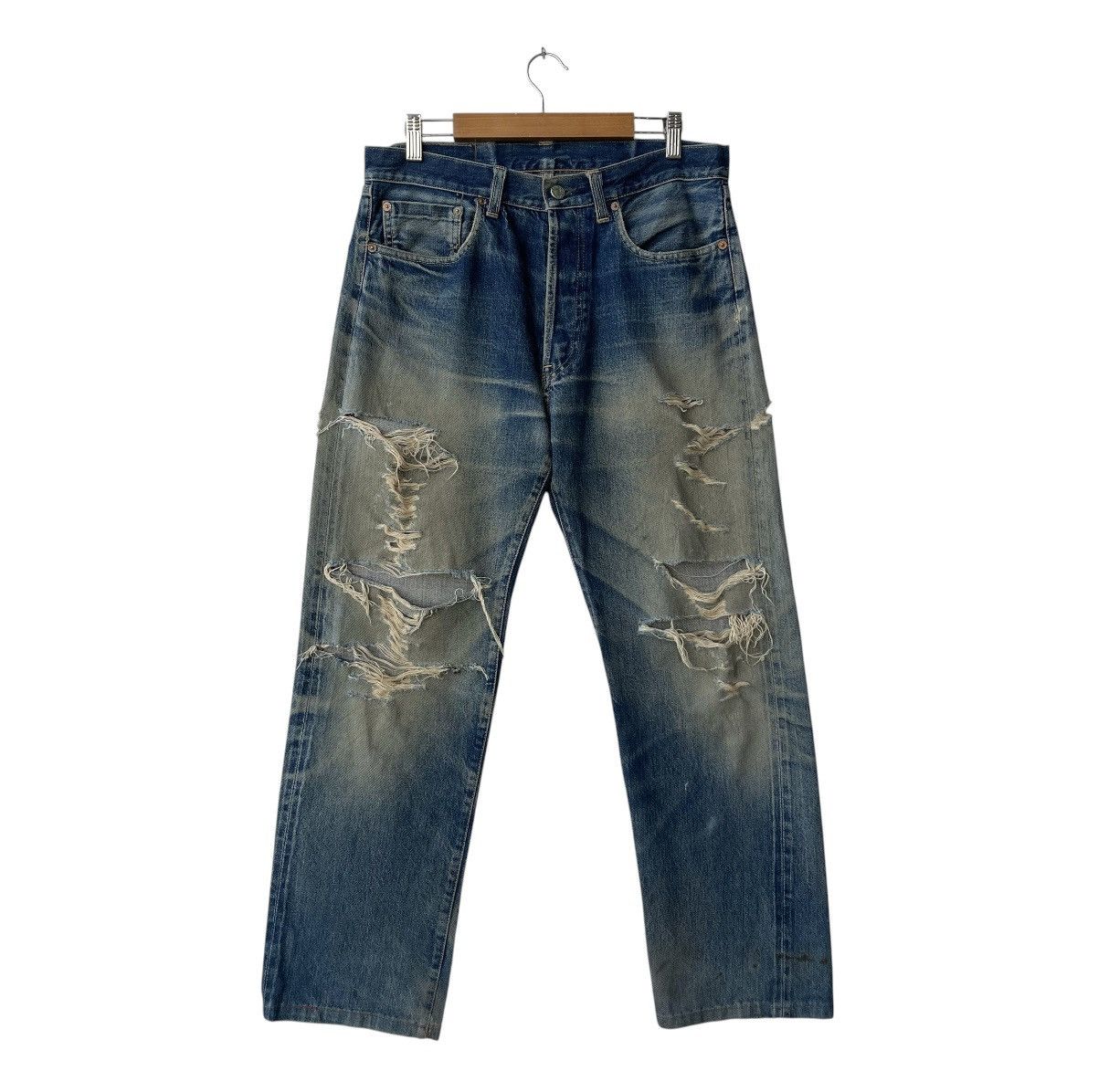 Iron Heart Trashed Hollywood Ranch Market x Iron Heart Selvedge Denim Size US 32 / EU 48 - 1 Thumbnail