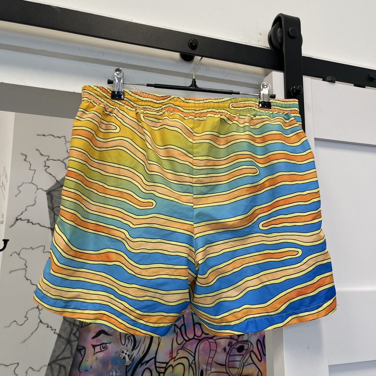 Casablanca Casa Blanca Paris Ange De Jour Printed Swim Trunks Size US 28 / EU 44 - 2 Thumbnail