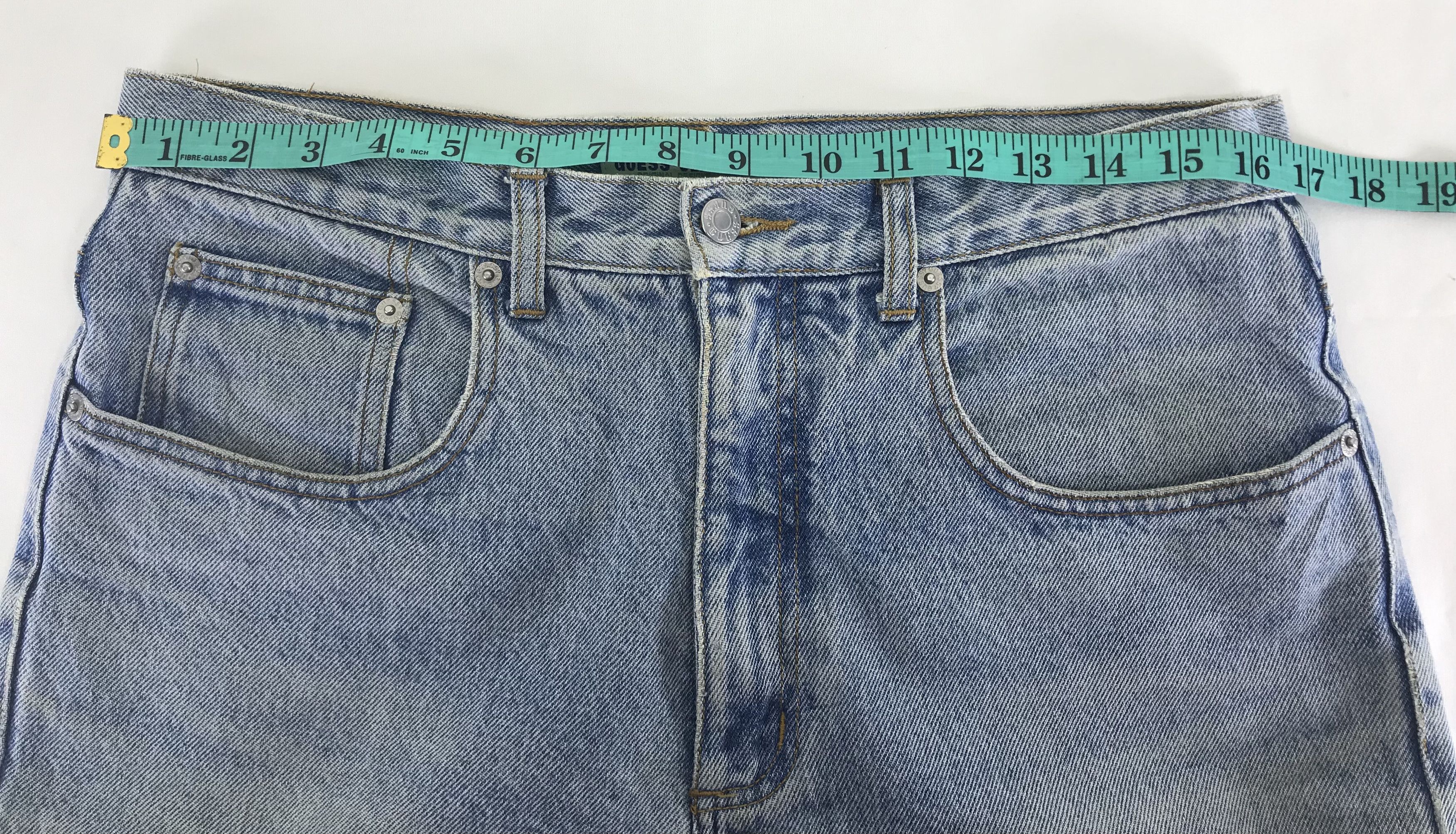 Guess Vintage Guess Blue Wash Jeans Size US 33 - 13 Thumbnail