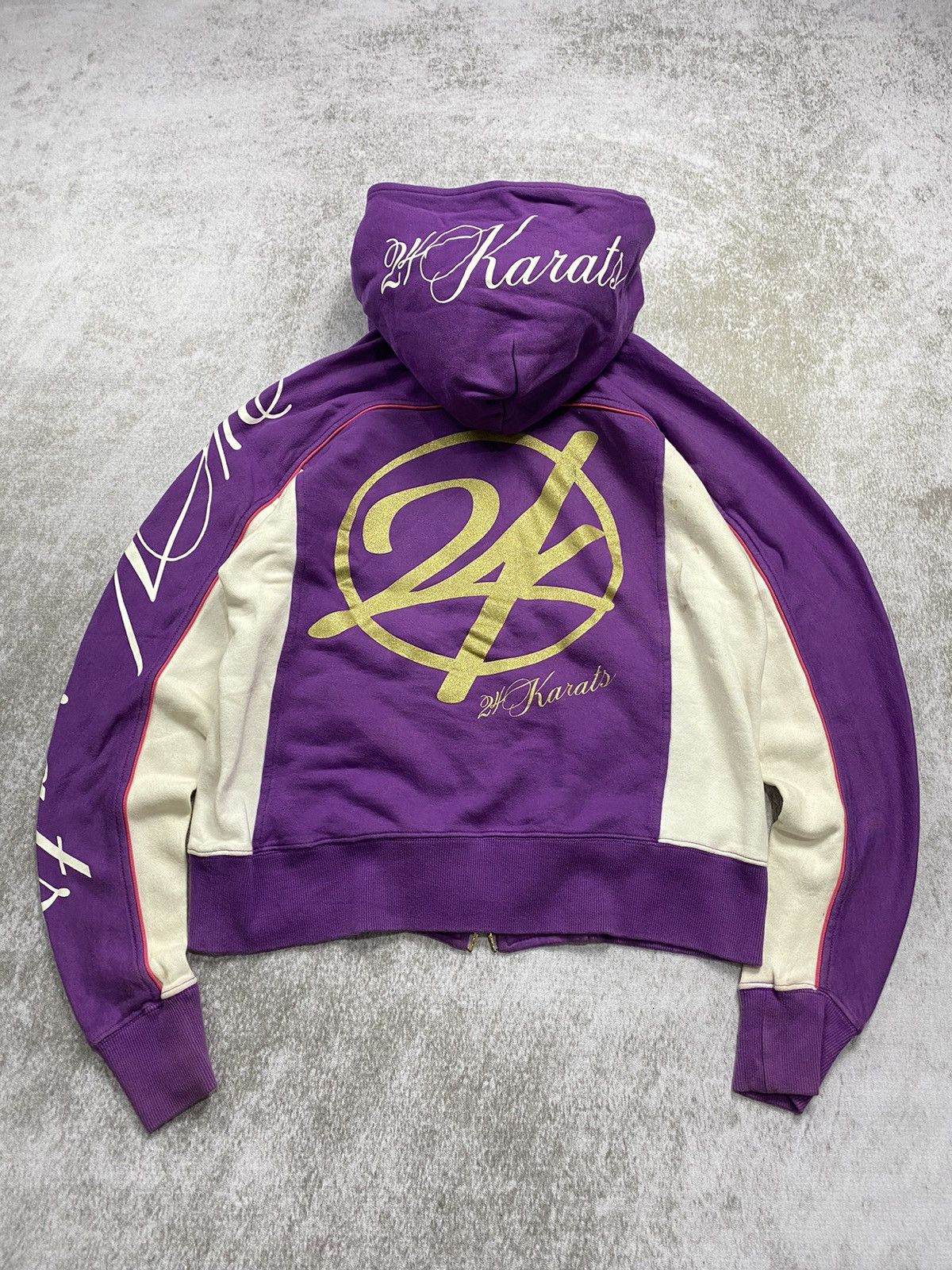 Hysteric Glamour × Japanese Brand × Le Grande Bleu (L.G.B.) 2000s 24 Karats Boxy crop Y2k style hoodie Size US M / EU 48-50 / 2 - 1 Thumbnail