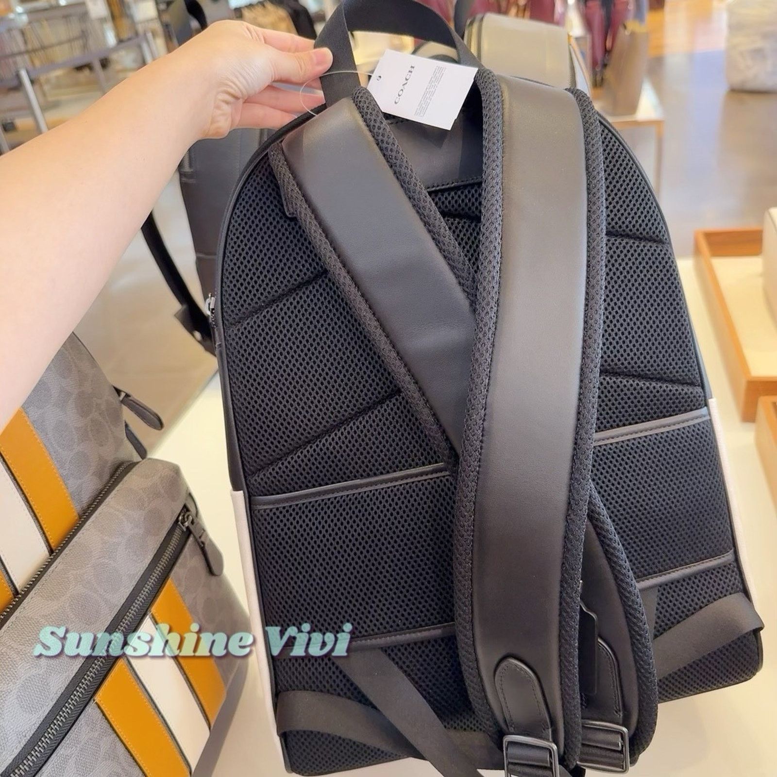 Coach NWT Coach West Backpack Cv925 Gunmetal/Chalk/Black Size ONE SIZE - 4 Thumbnail