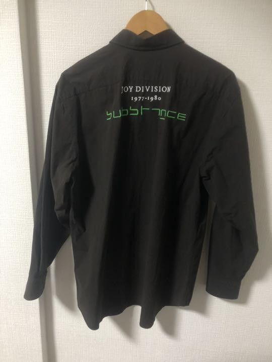 image of Raf Simons Ss18 Joy Division Embroidered Shirt in Black, Men's (Size Small)