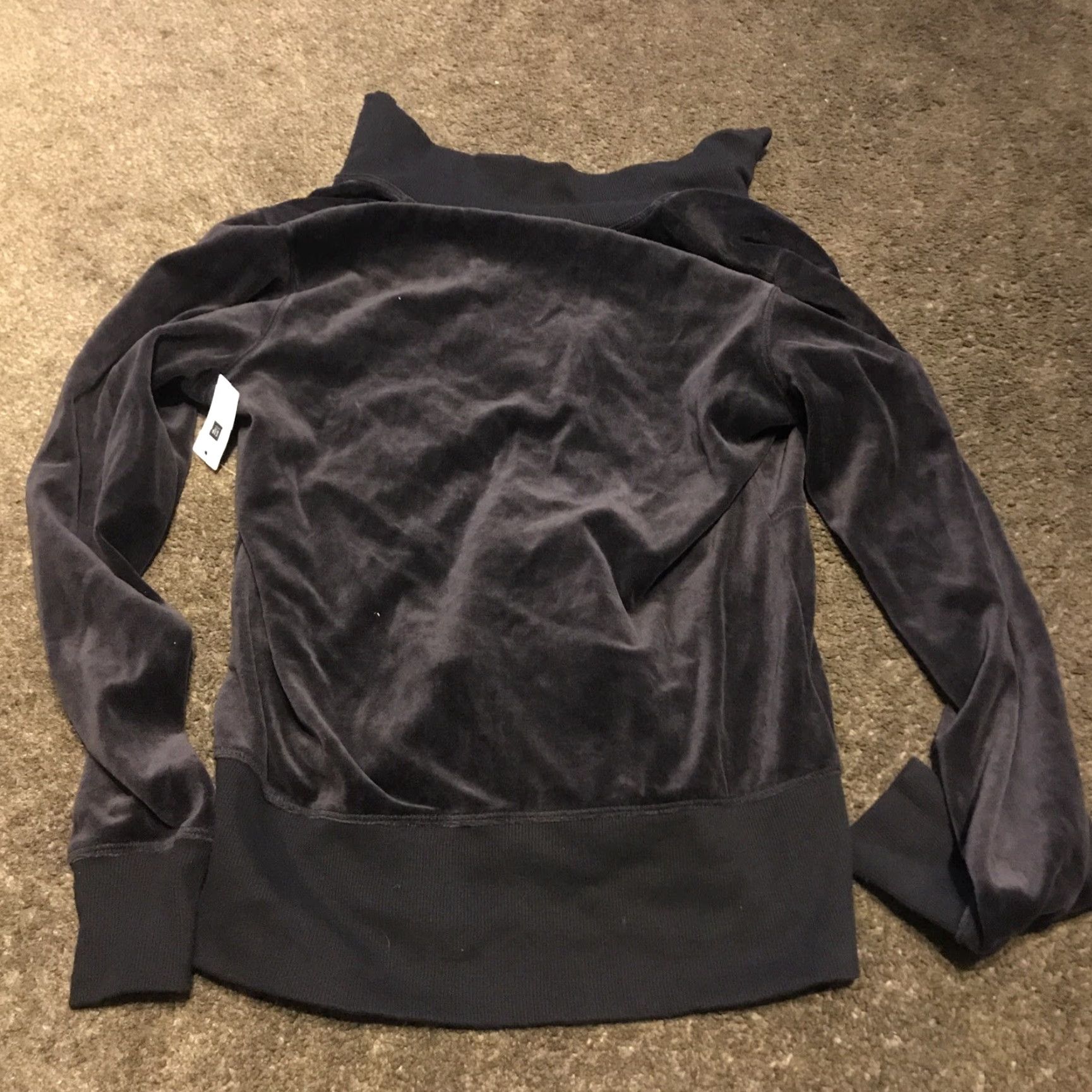 Vintage VINTAGE? Gap Body Jacket Womens XS Black Velour Cotton Blend Jacket? Size XS / US 0-2 / IT 36-38 - 4 Thumbnail