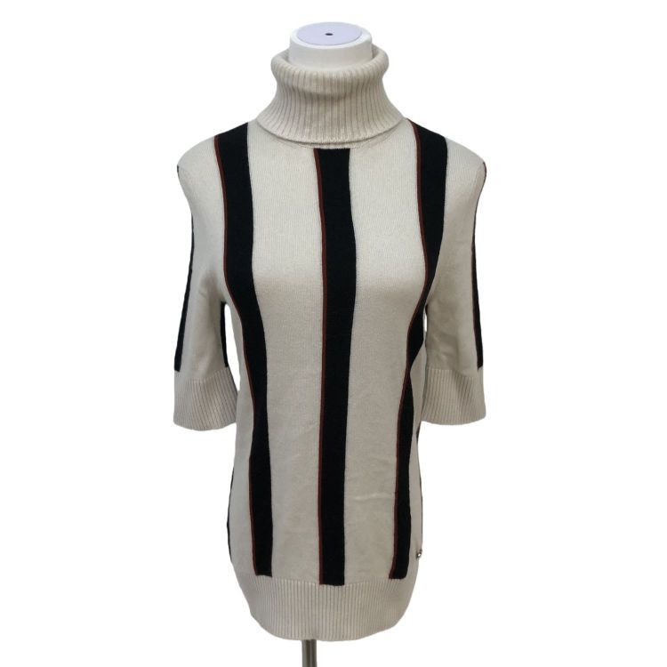 Chanel Chanel Striped Cashmere Turtleneck Sweater Size 36 Size XS / US 0-2 / IT 36-38 - 1 Thumbnail