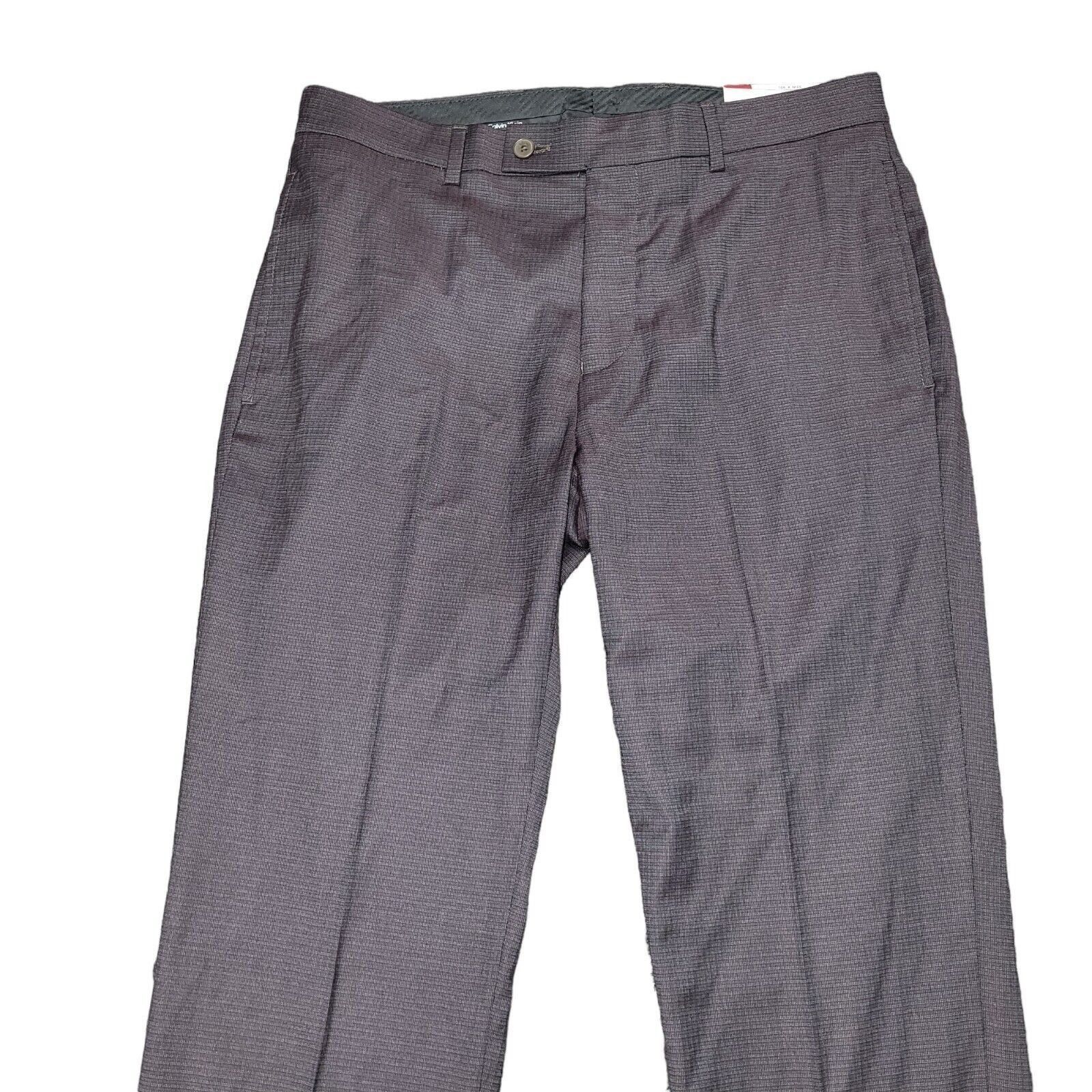 Calvin Klein Men's Calvin Klein Slim Fit Dress Pants. Size 32/30. New Wi Size US 32 / EU 48 - 2 Thumbnail