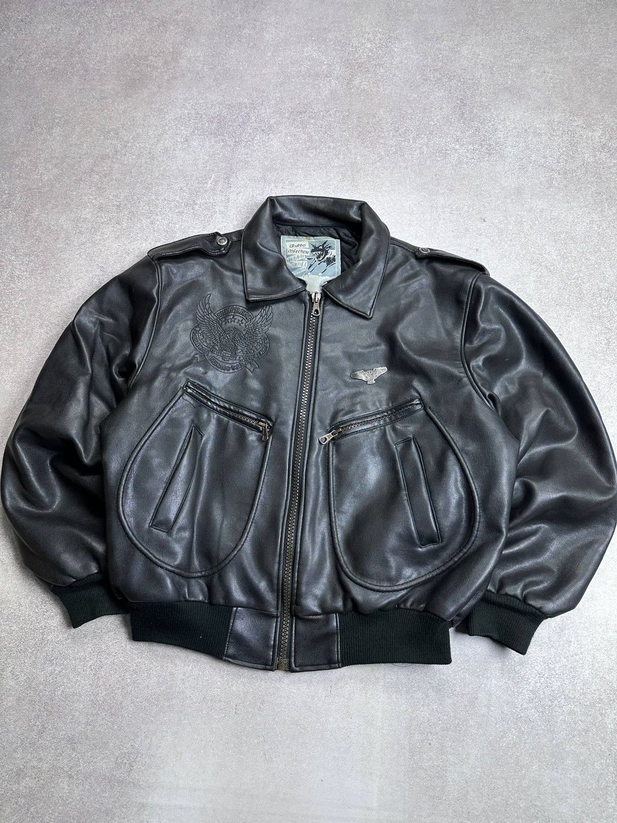 Vintage Vintage Flyiers Avirex Style Made In Italy Bomber Jacket XL Size US XL / EU 56 / 4 - 2 Thumbnail