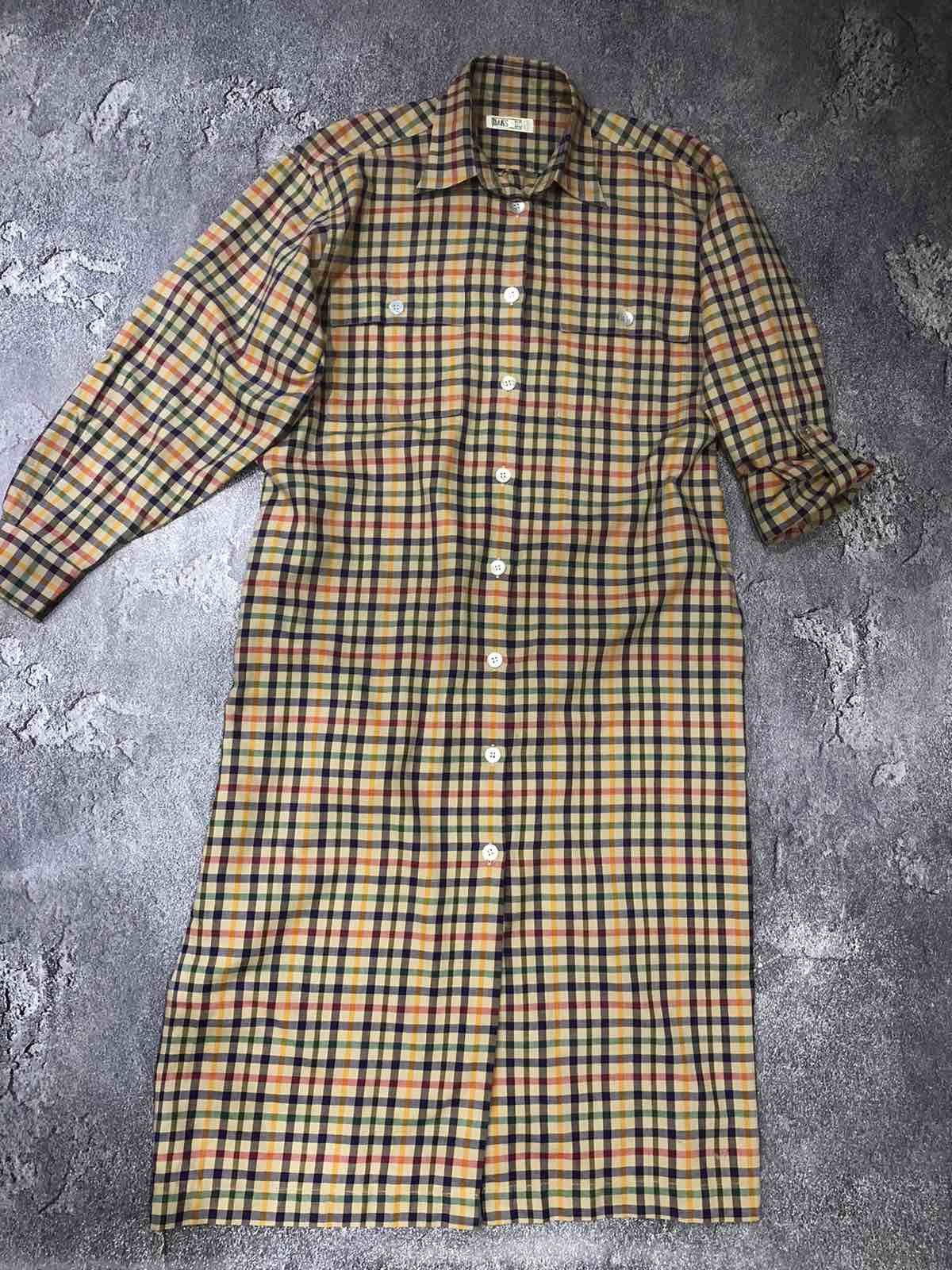 DAKS Daks Check Shirt Cotton Dress size 12 Size M / US 6-8 / IT 42-44 - 2 Thumbnail