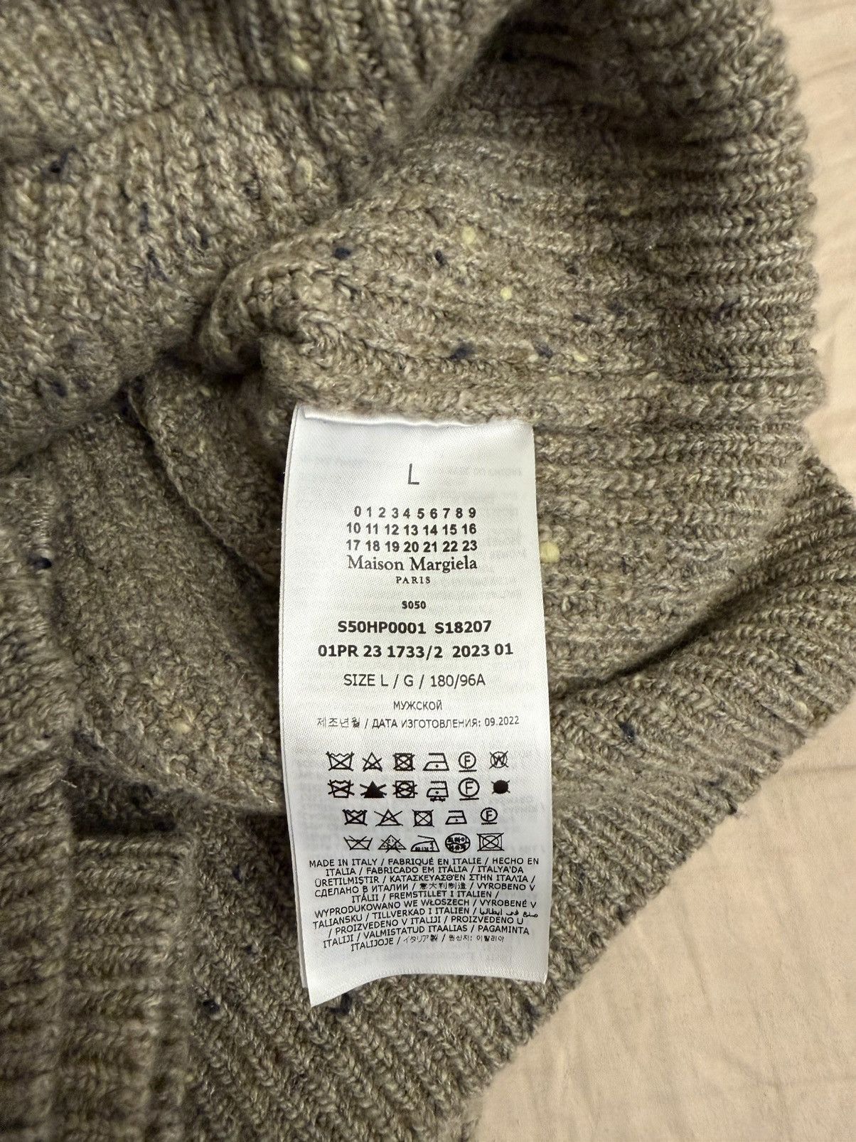 Maison Margiela Margiela Donegal classic knit cardigan Size US L / EU 52-54 / 3 - 5 Thumbnail