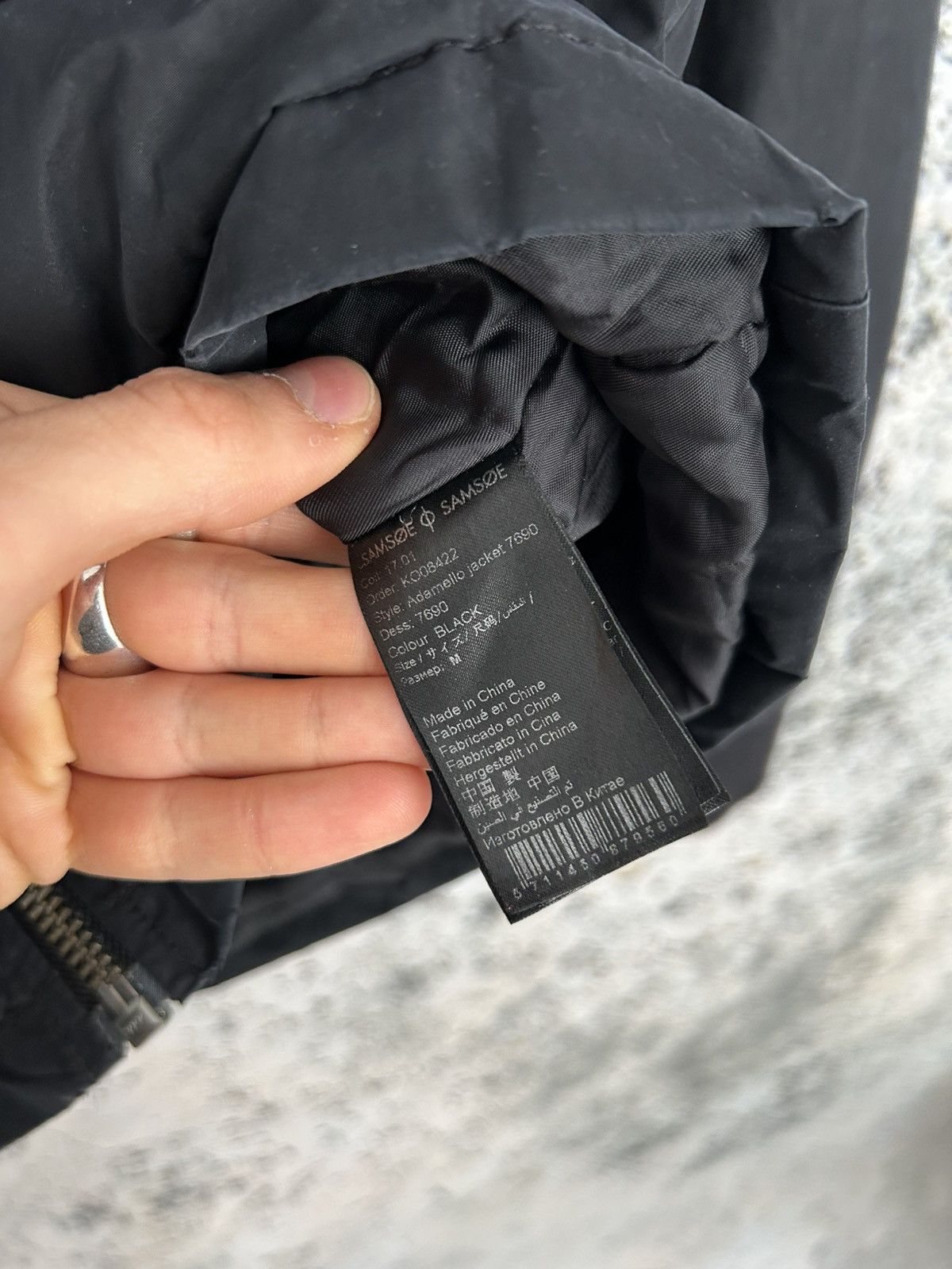 Samsoe Samsoe Samsoe Samsoe Black Bomber Jacket Streetwear Avant Garde Size US M / EU 48-50 / 2 - 6 Thumbnail
