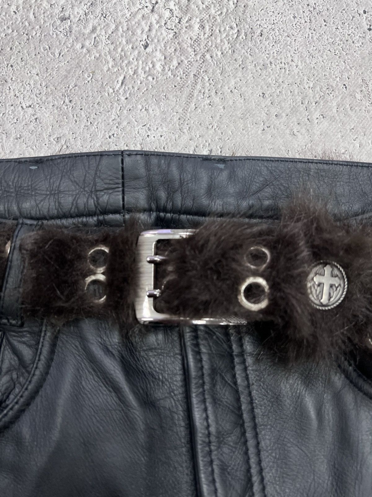 Hysteric Glamour Rare Fur Fuzzy Hysteric Glamour style long leather belt y2k Size ONE SIZE - 5 Thumbnail