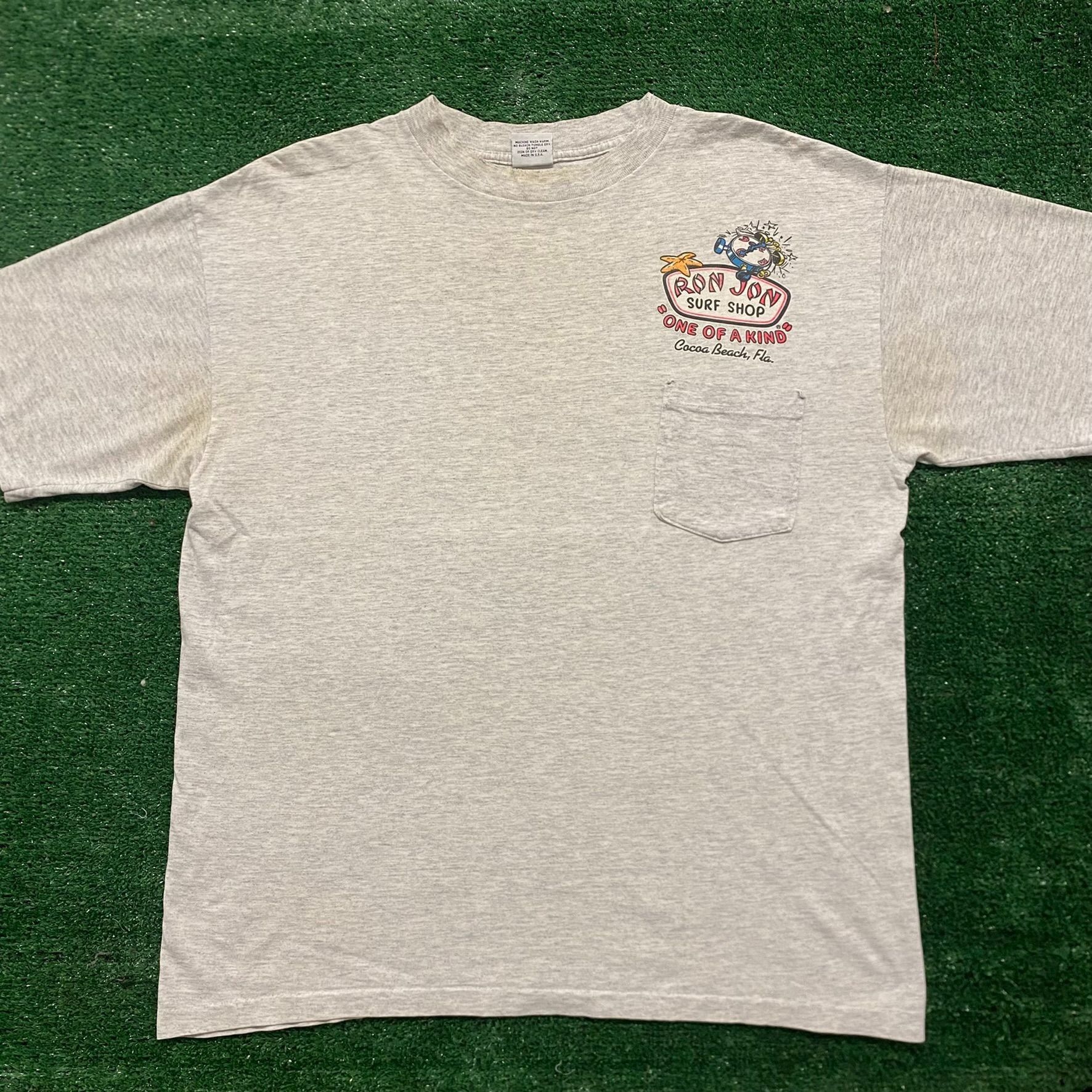 Ron Jon Surf Shop Vintage 90s Ron Jon Surf Shop Single Stitch Baggy T-Shirt Size US L / EU 52-54 / 3 - 4 Thumbnail