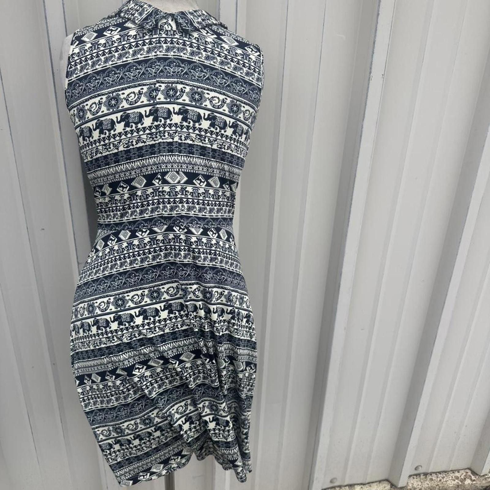 Other Blue and white elephant print dress #elephantprint Size ONE SIZE - 3 Thumbnail