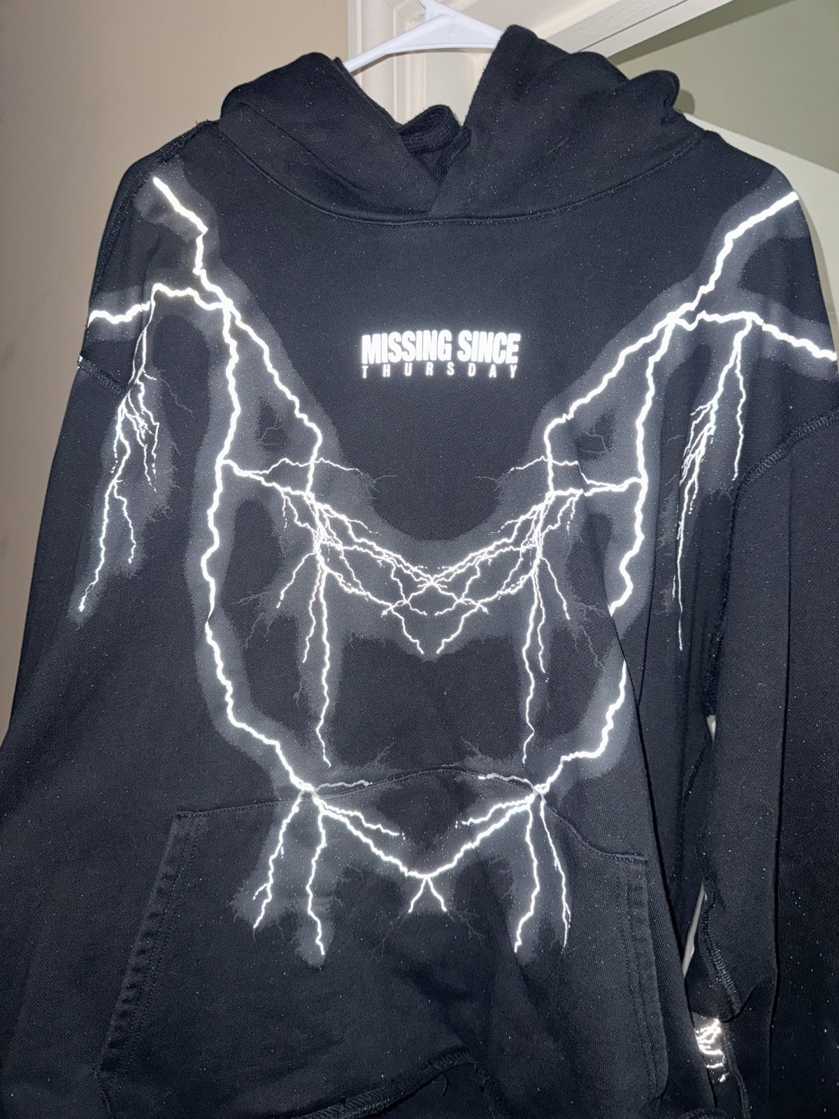Missing Since Thursday Black and White Lightning Hoodie Size US L / EU 52-54 / 3 - 4 Thumbnail