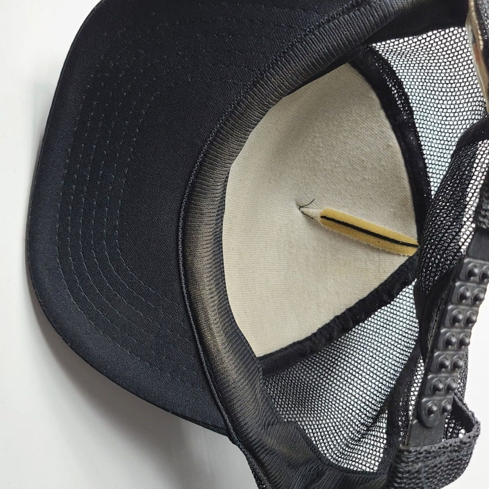 Vintage VINTAGE Galveston Island Beach Club Headmost Trucker Hat Snapback Black Adjustable Mens Size ONE SIZE - 5 Thumbnail