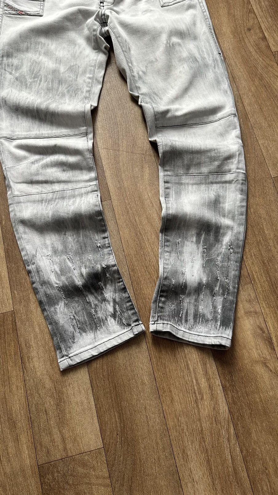Diesel × Vintage Vintage Diesel Women's Avant Garde Denim Distressed Size 29 Size 29" - 3 Thumbnail