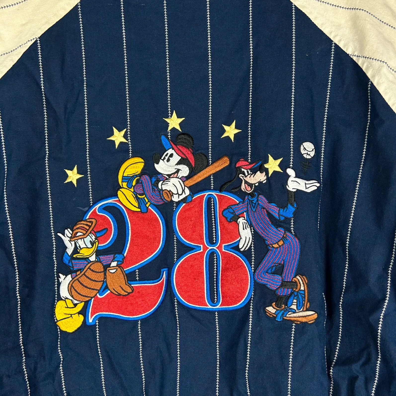 Disney Jacket Disney vintage 90s Baseball big logo Mickey Mouse Size US XL / EU 56 / 4 - 10 Thumbnail