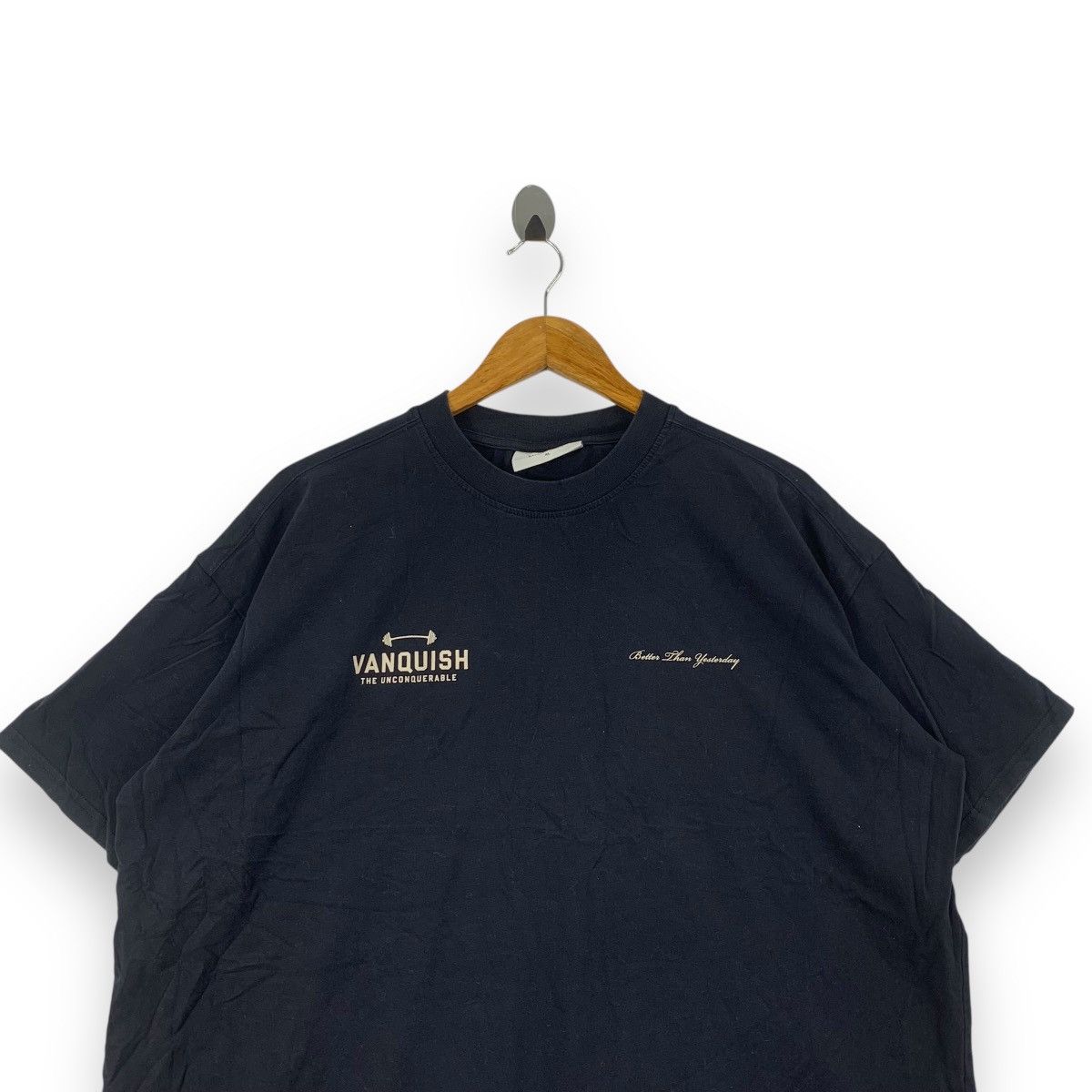 Vintage VANQUISH FITNESS JAPAN Collection Baggy Tee Shirt Top Size US XL / EU 56 / 4 - 3 Thumbnail