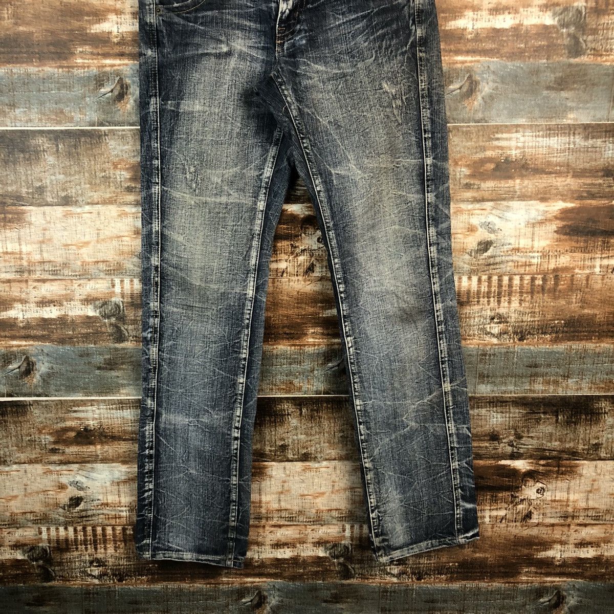 Japanese Brand DL Japanese Brand Blue Denim Pants #C633 Size US 31 - 3 Thumbnail