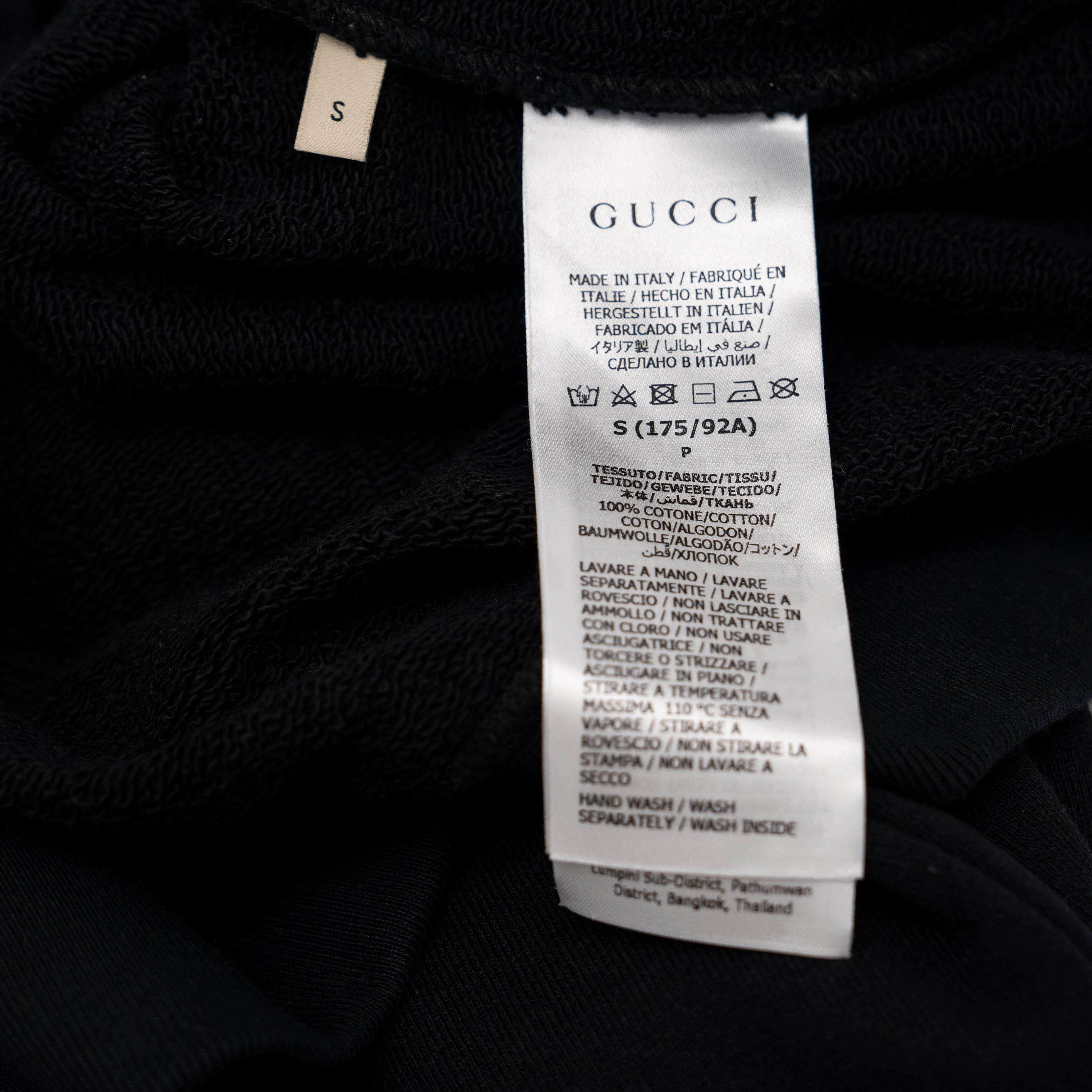 Gucci S Gucci Chain Print Hooded Sweatshirt Black Cotton Hoodie Size US S / EU 44-46 / 1 - 11 Thumbnail