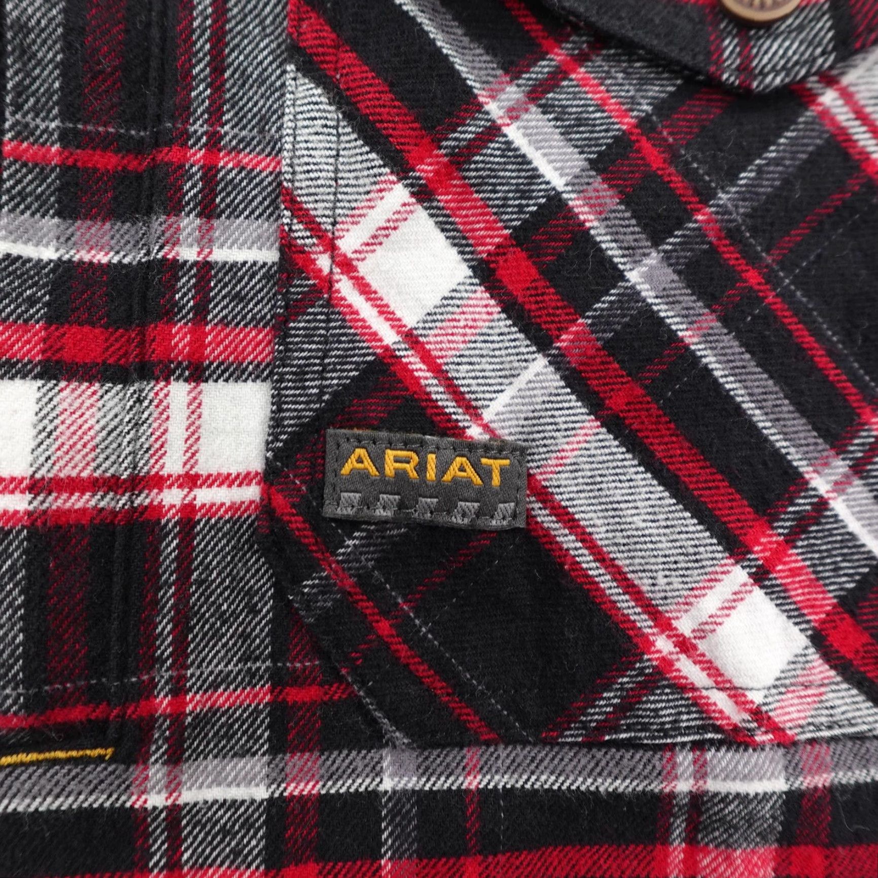 Ariat Ariat Flannel Shirt Men Large Red Plaid Button-Up Western Cowboy Outdoor Work Size US L / EU 52-54 / 3 - 4 Thumbnail