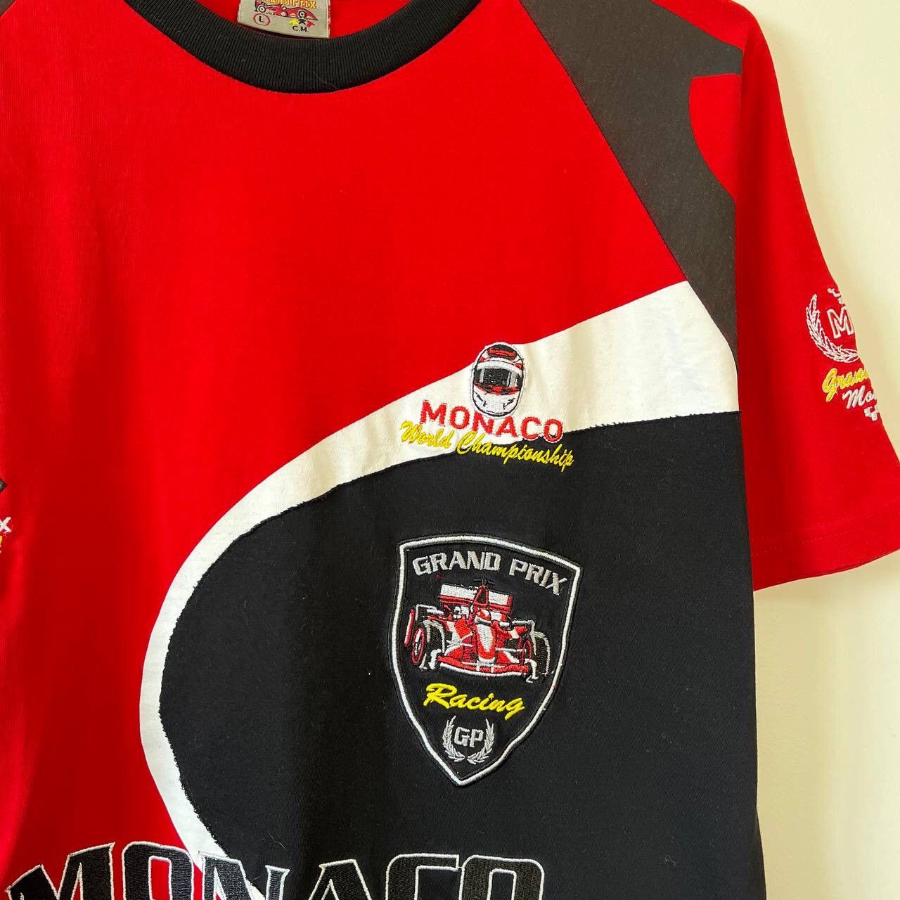 Vintage VTG Monaco Grand Prix Racing World Championship Red T-Shirt Size US L / EU 52-54 / 3 - 16 Thumbnail