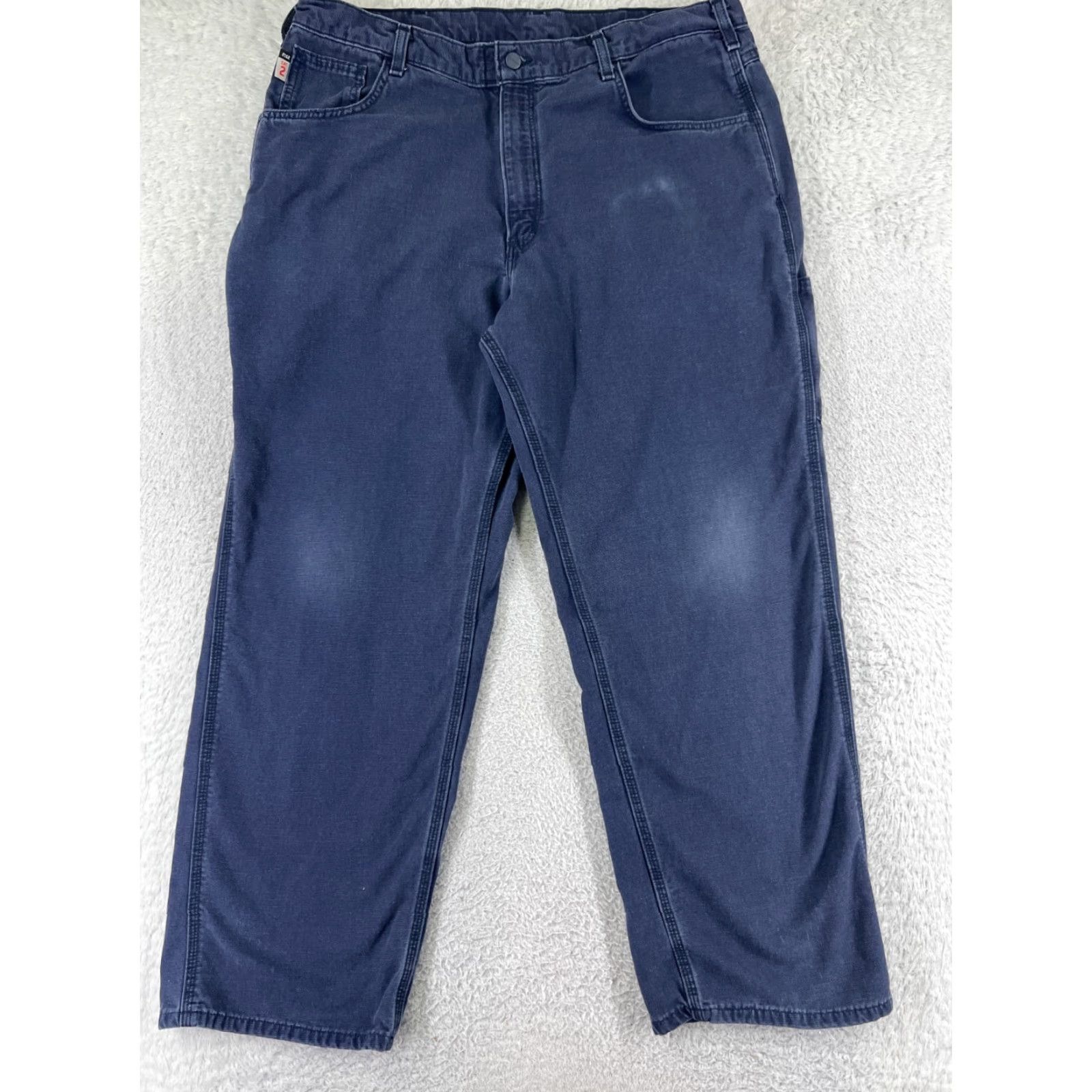 Carhartt Carhartt Jeans Mens 38 Blue Denim Original Fit FR Cat 2 2112 Cotton Blend Size US 38 / EU 54 - 2 Thumbnail