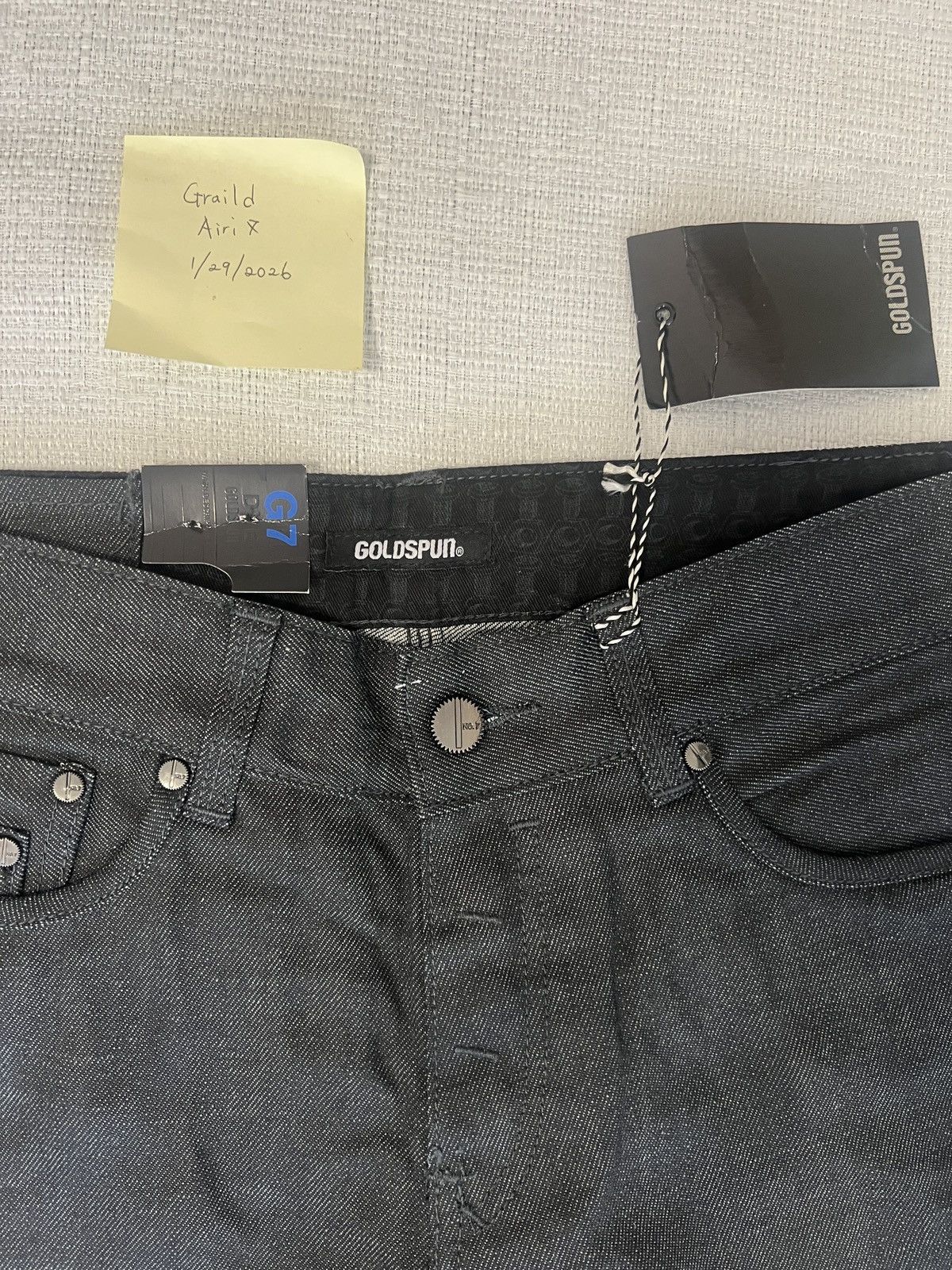 Other Goldspun G7 Black Grey Denim Pants, Multi Pocket Men's Size 32 Size US 32 / EU 48 - 5 Thumbnail