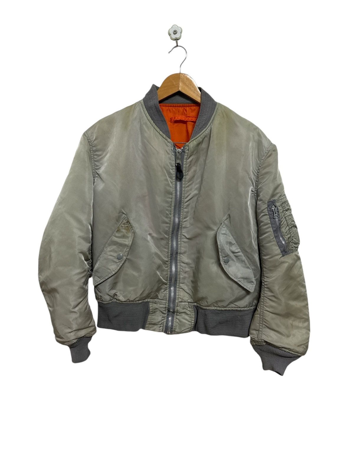 Alpha Industries × Vintage 🇺🇸 Vintage Alpha Industries Flyers Jacket Bomber Size US M / EU 48-50 / 2 - 1 Thumbnail