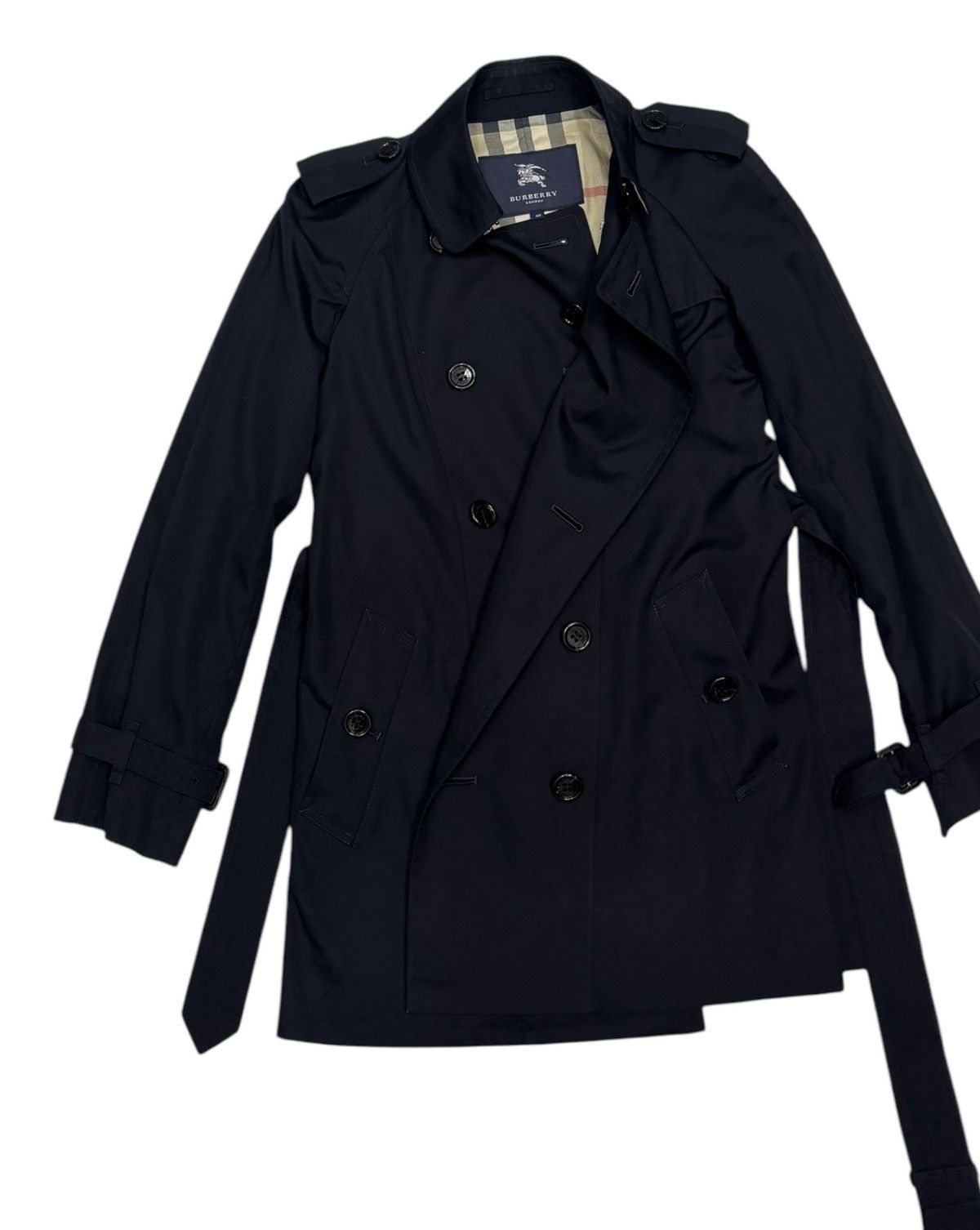 Burberry 🔥BURBERRY KENSINGTON DOUBLE BREASTED TRENCH COAT BELTED Size S / US 4 / IT 40 - 8 Thumbnail
