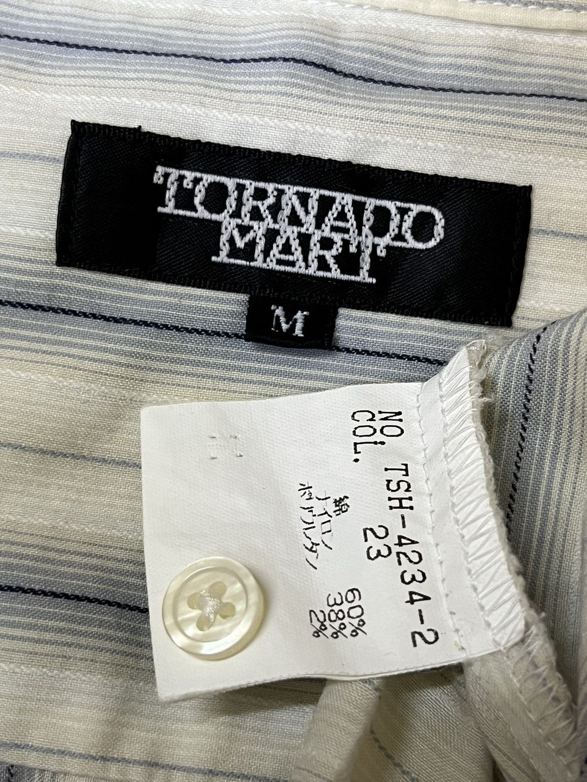 Tornado Mart VINTAGE TORNADO MART STRIPES BUTTON UPS SHIRT Size US S / EU 44-46 / 1 - 8 Thumbnail