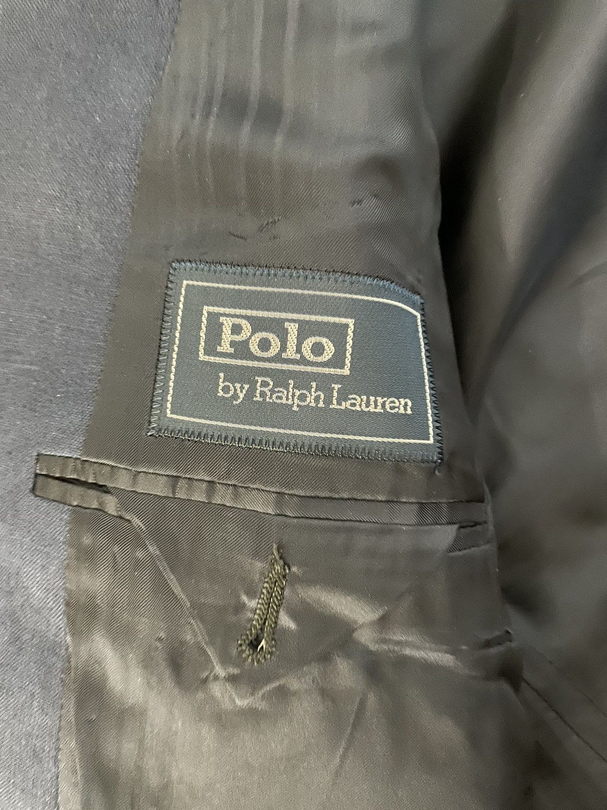 Polo Ralph Lauren × Vintage 3-Button Linen / Flax Polo 2 Blazer Size 46R - 7 Thumbnail