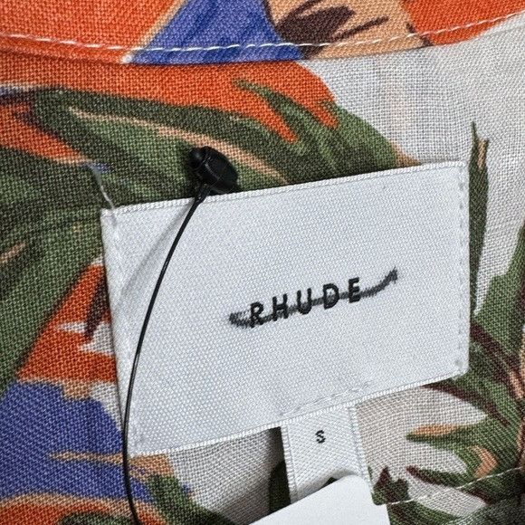 Rhude Rhude Le Fleur Linen Shirt White Multi Men’s Small Size US S / EU 44-46 / 1 - 3 Thumbnail