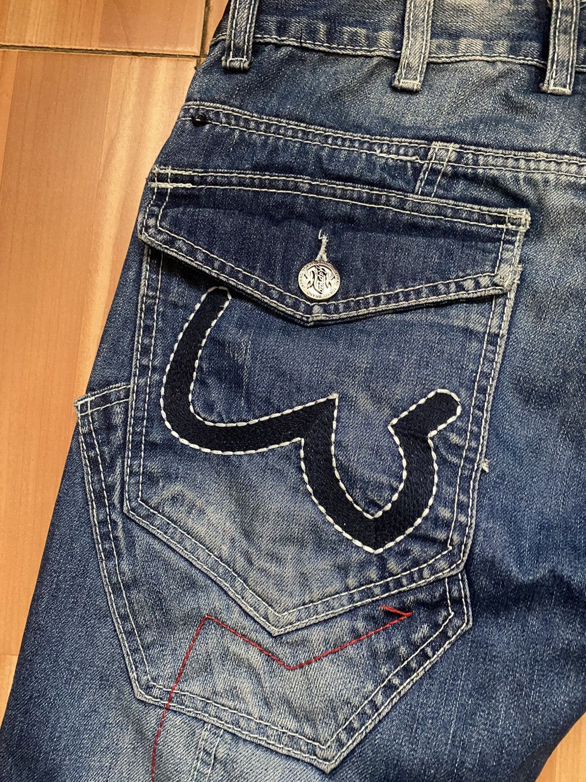 Japanese Brand JAPRAG JP1160 Japan Okishana Samoki Denim Blue Mens Jeans Size US 29 - 9 Thumbnail