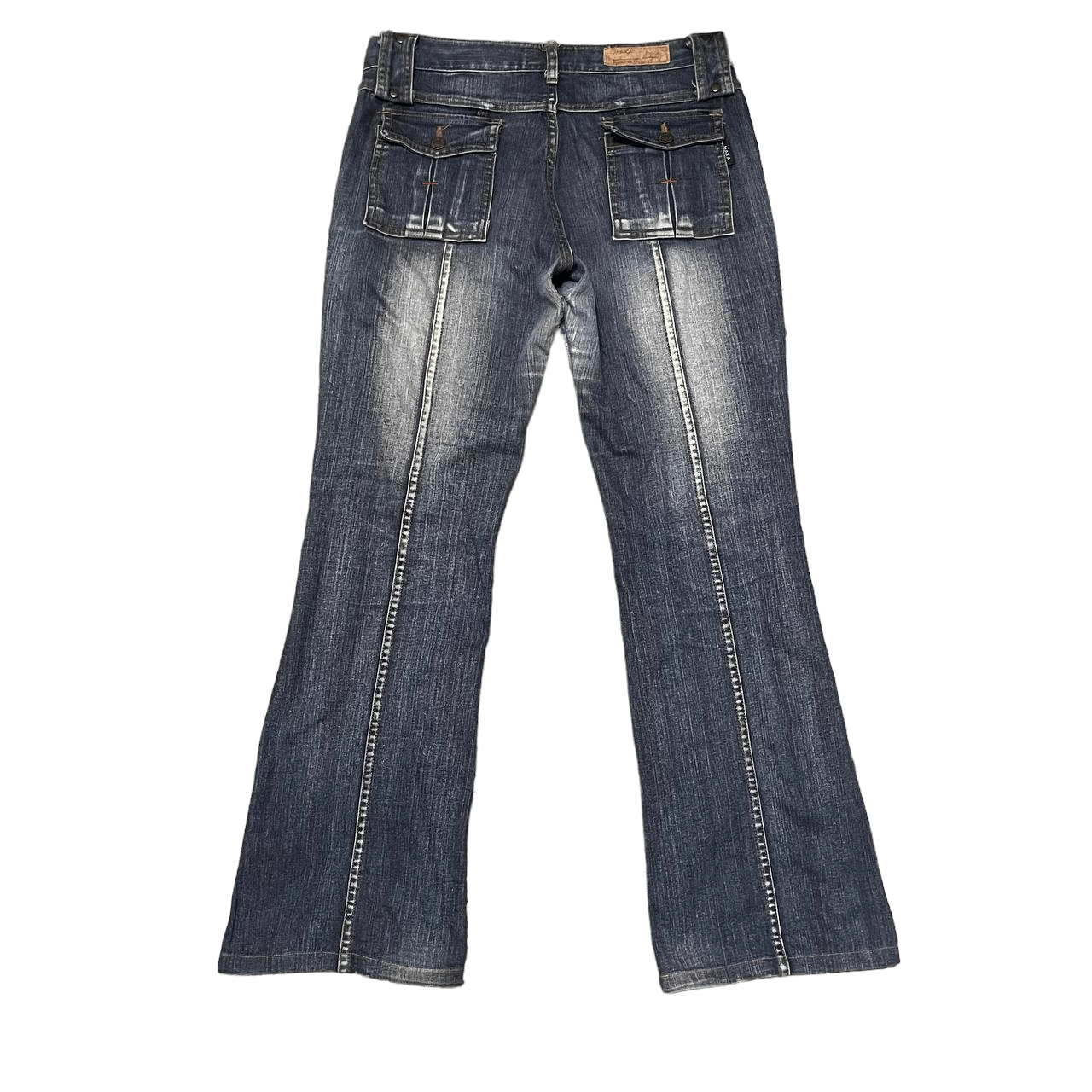 Japanese Brand Vintage Maxa Low Rise Flared Jeans Ifsixwasnine Lgb Style Size US 32 / EU 48 - 13 Thumbnail