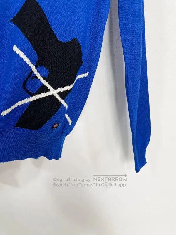 Moschino Moschino Men's Blue Wool Long Sleeve Sweater . Size US XS / EU 42 / 0 - 2 Thumbnail