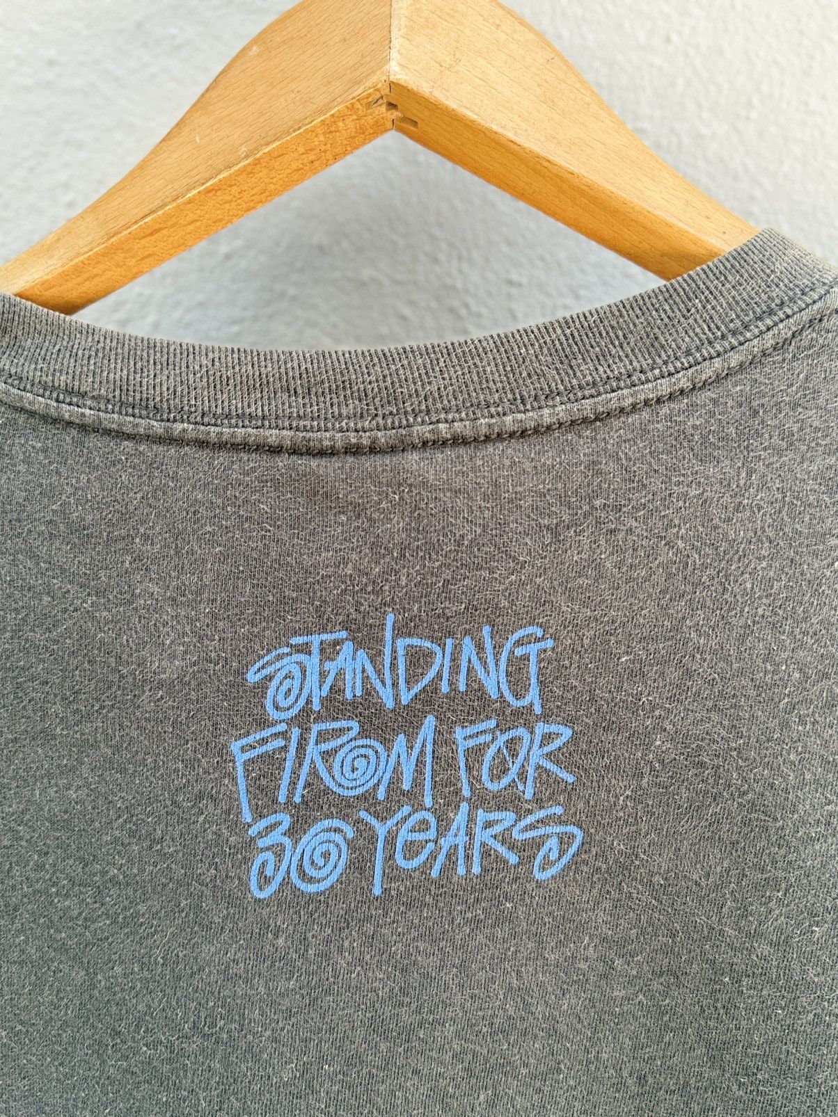Stussy Thrashed Vintage Stussy Standing From For 30 Years Skate Tee Size US L / EU 52-54 / 3 - 8 Thumbnail
