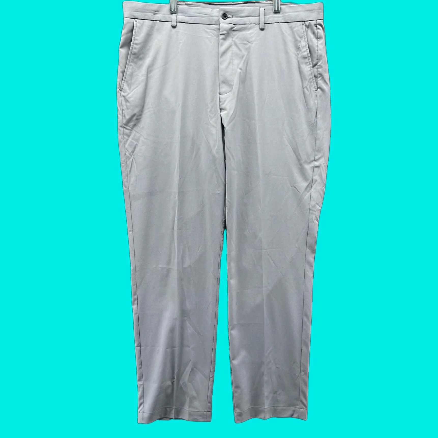 Vintage Greg Norman Pants Mens 38x32 Gray Stretch Golf Trousers Lightweight Casual Shirt? Size US 38 / EU 54 - 1 Thumbnail