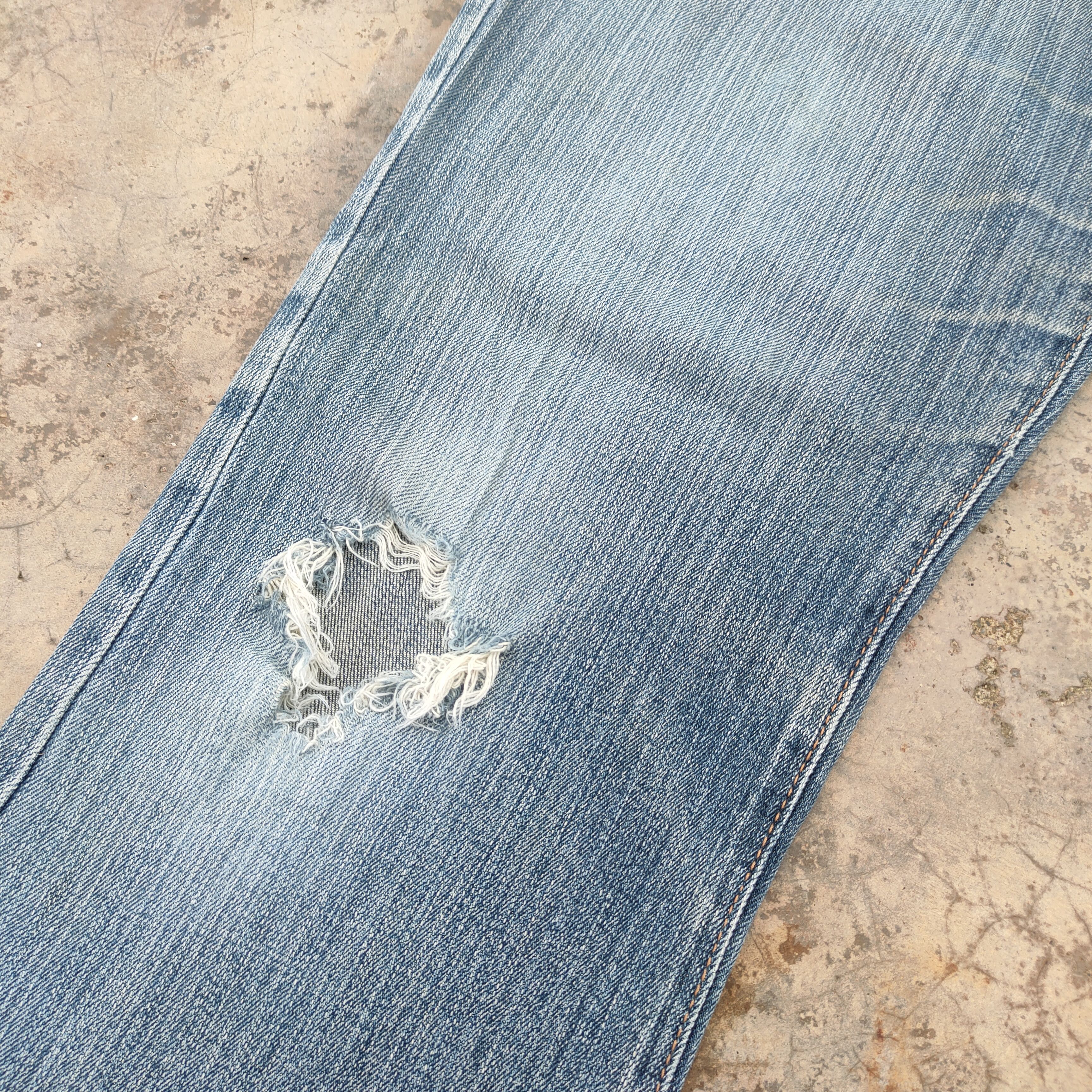 Japanese Brand × Jean VINTAGE THEORIA FLARE FADED RIPPED JEANS DENIM PANTS Size US 30 / EU 46 - 6 Thumbnail