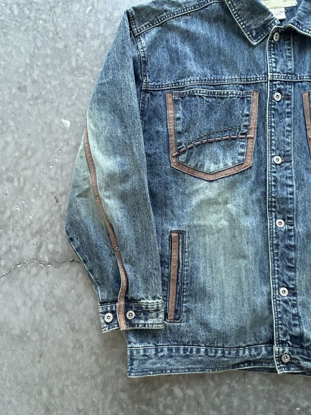 Clench Vintage Y2K Clench Jeans Denim Jacket Size US XL / EU 56 / 4 - 2 Thumbnail
