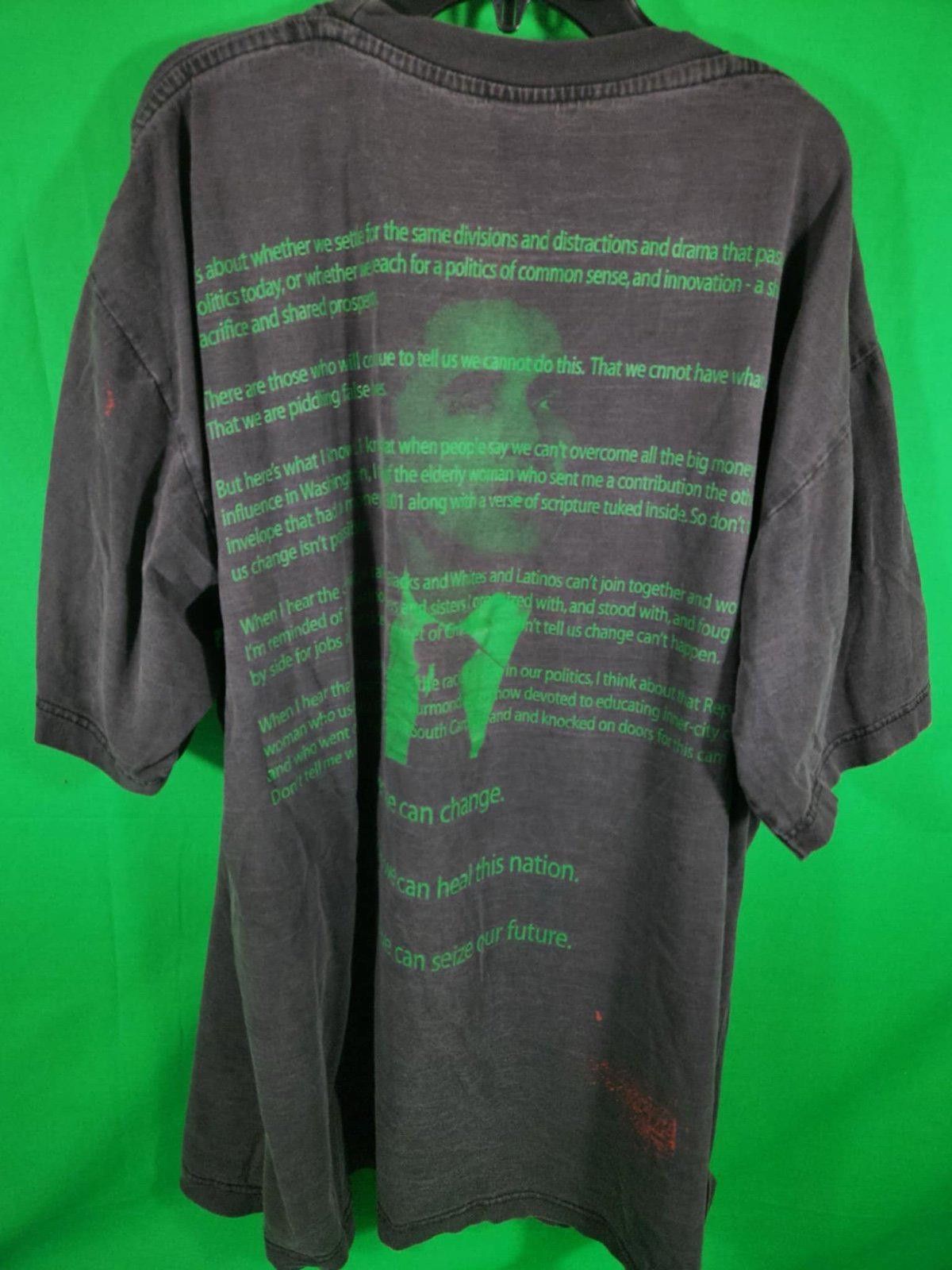 Designer Vintage Barack Obama Graphic Tee - Griffin Active Wear Size US XXL / EU 58 / 5 - 3 Thumbnail
