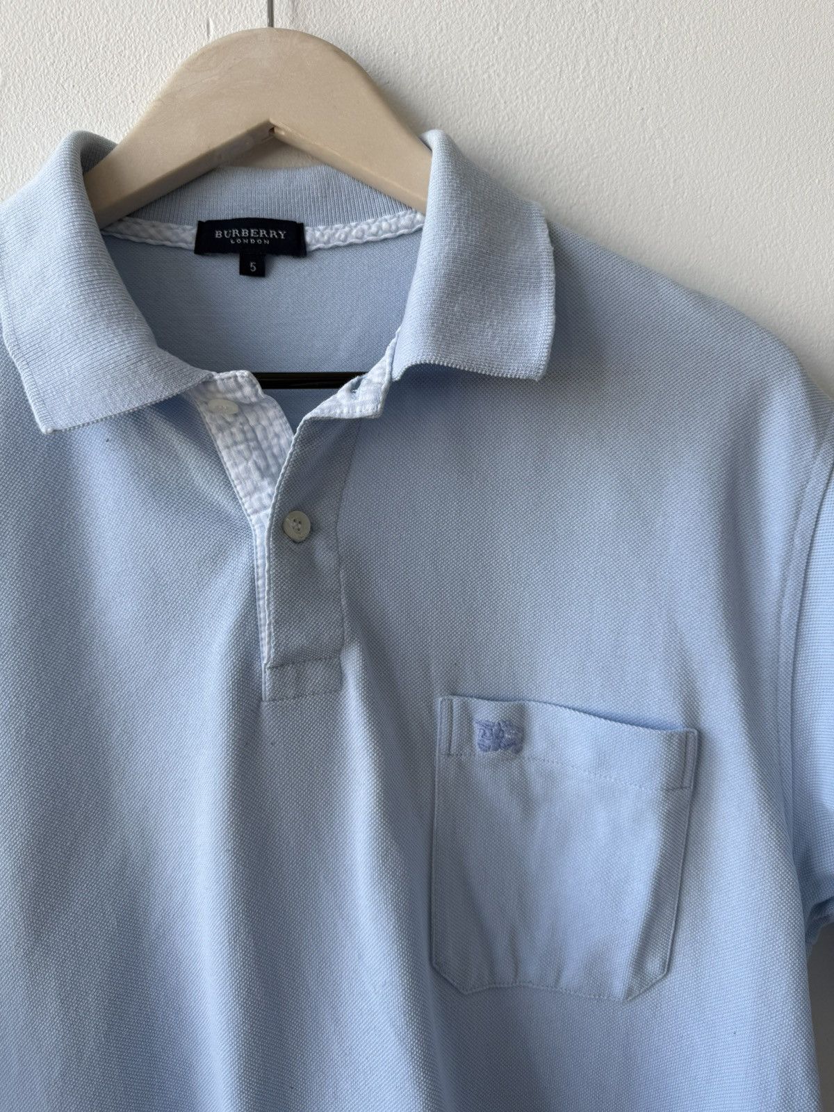 Burberry Burberry Vintage Blue Men Polo Shirt Size US XL / EU 56 / 4 - 6 Thumbnail