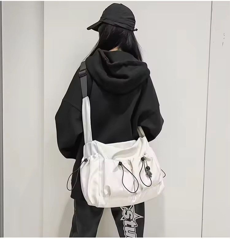 Japanese Brand × Vintage Y2K Japanese Style Tote Shoulder Canvas Bag school Size ONE SIZE - 1 Thumbnail