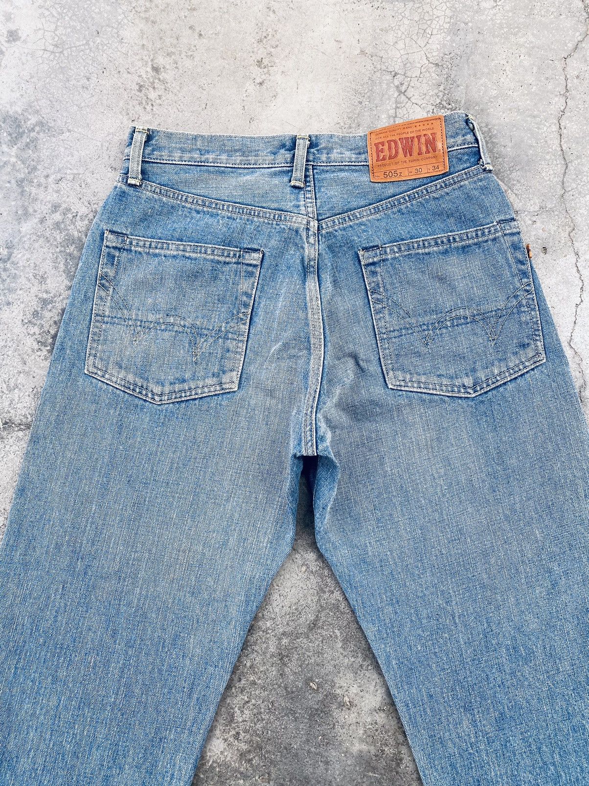 Edwin Vintage Edwin 505z Orange Tag Selvedge Denim Pants Size US 30 / EU 46 - 10 Thumbnail