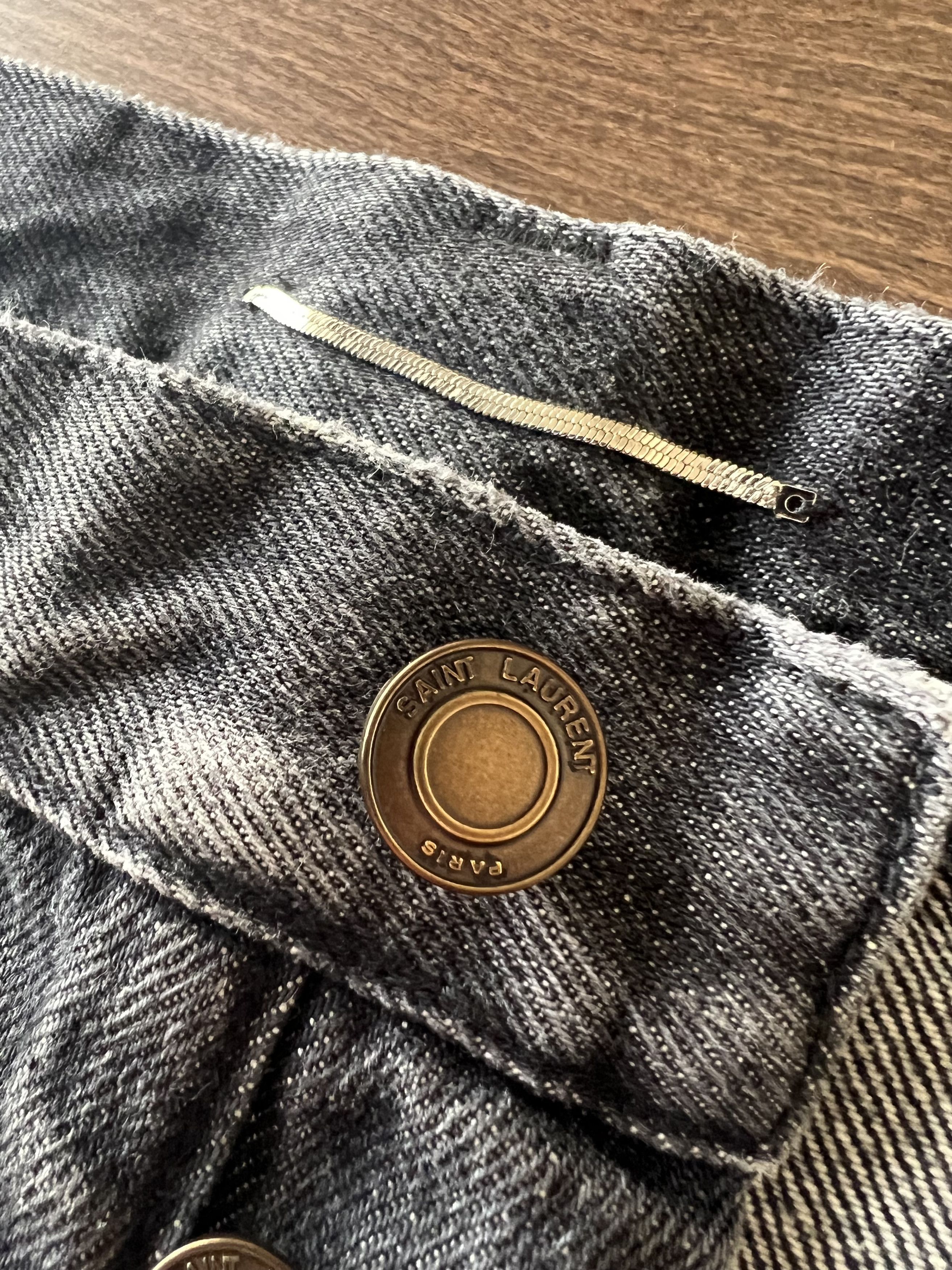 Saint Laurent Paris Saint Laurent Distressed Denim Shorts Size US 33 - 4 Thumbnail