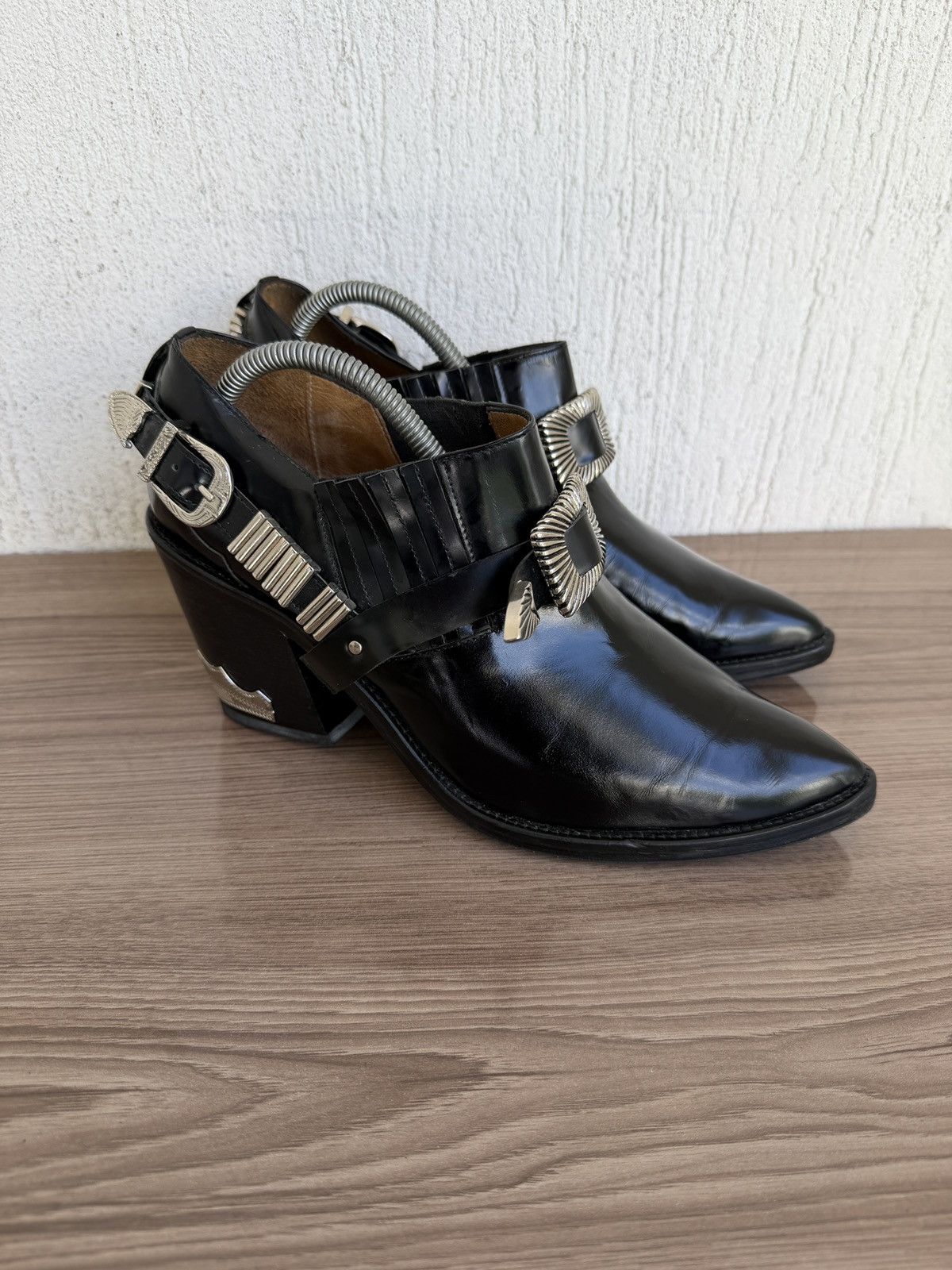 Toga Pulla Studded Western harness boots Size US 11 / IT 41 - 3 Thumbnail